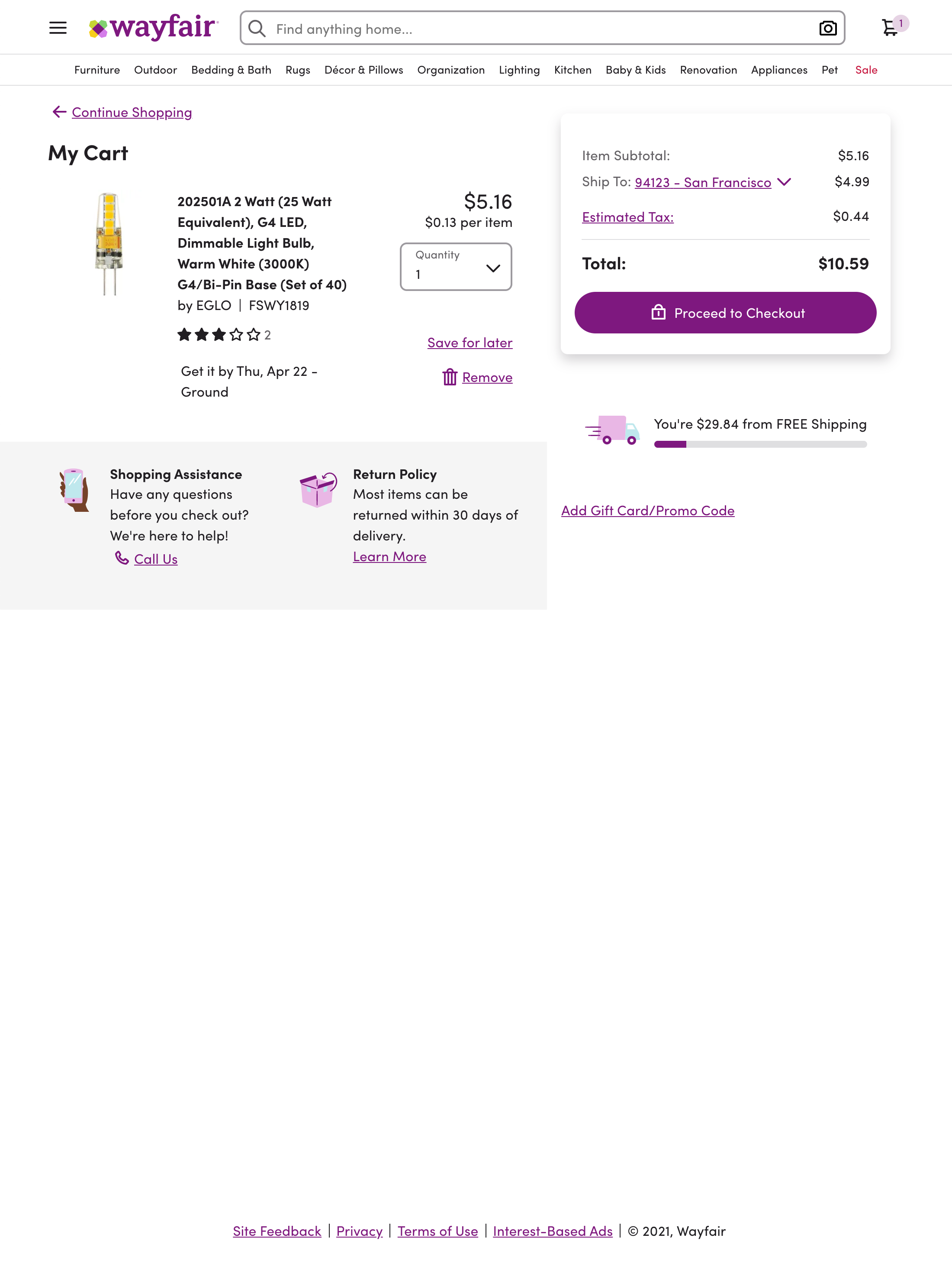Wayfair’s UX Case Study Baymard Institute
