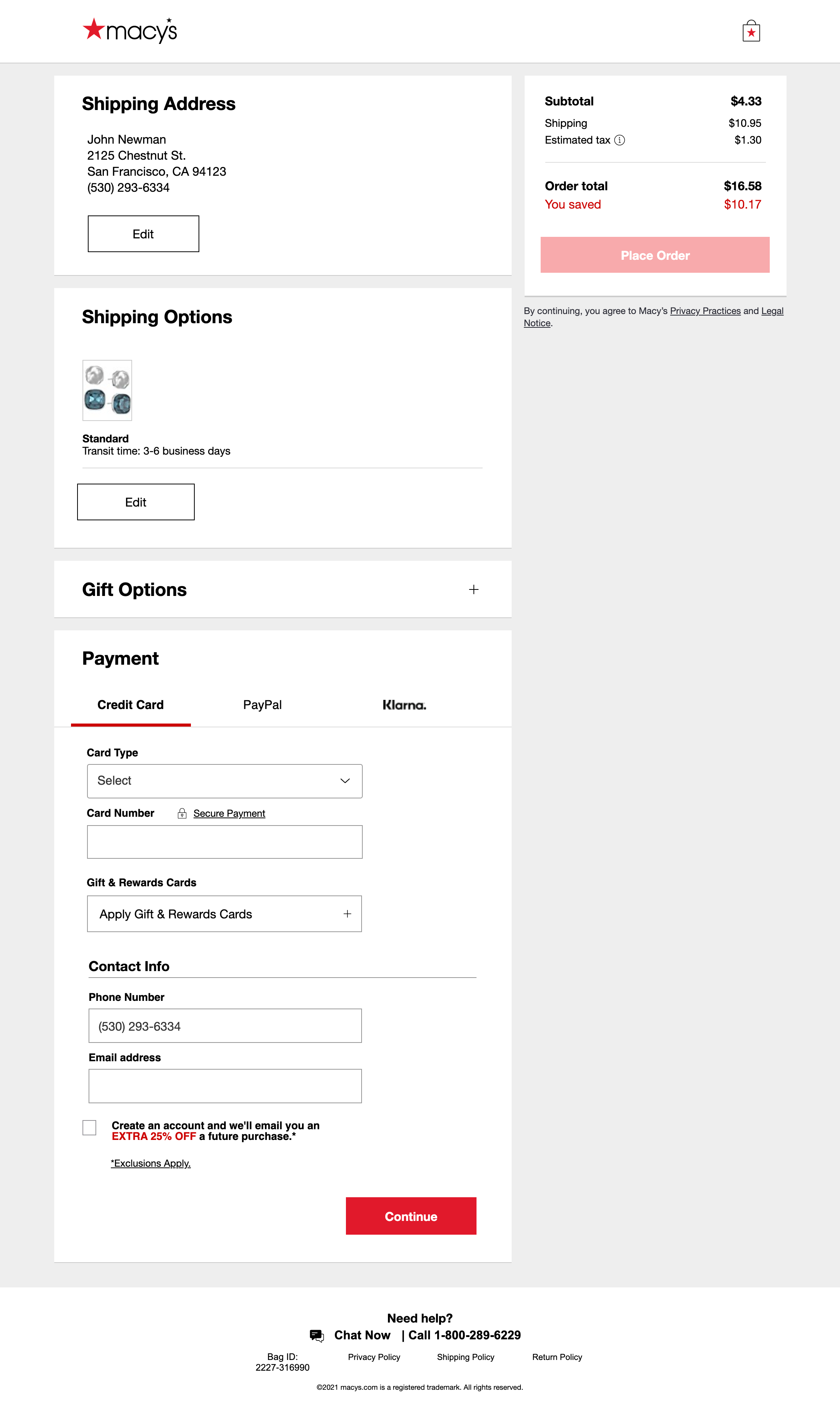 Desktop screenshot of Macy’s
