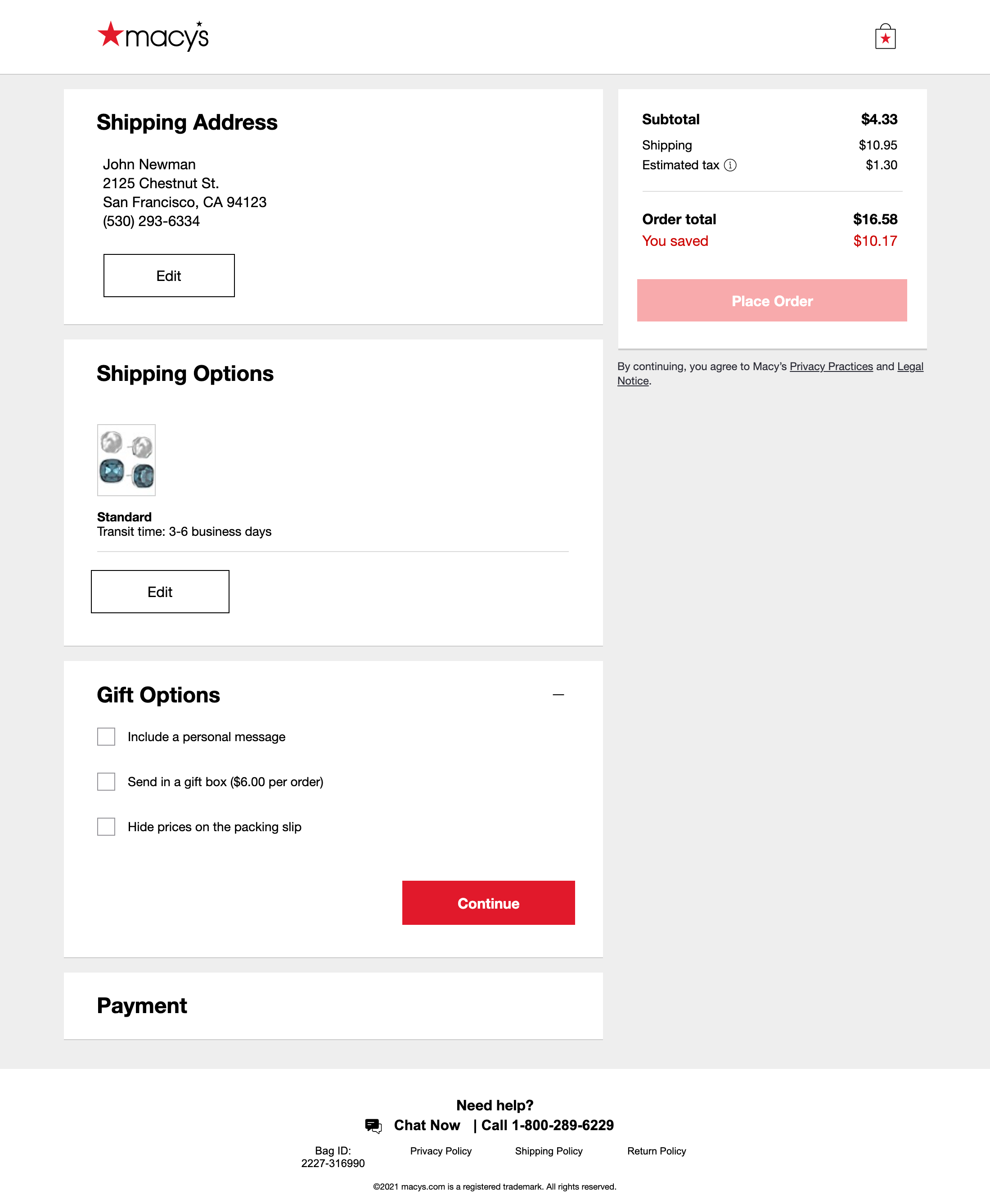 Desktop screenshot of Macy’s