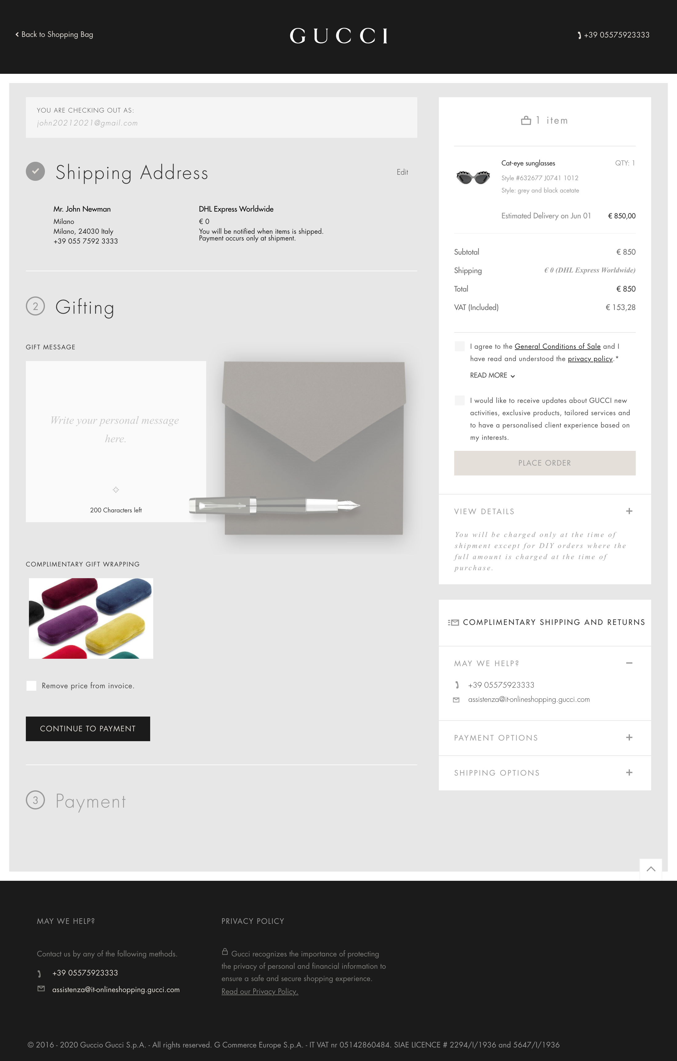 Desktop screenshot of Gucci