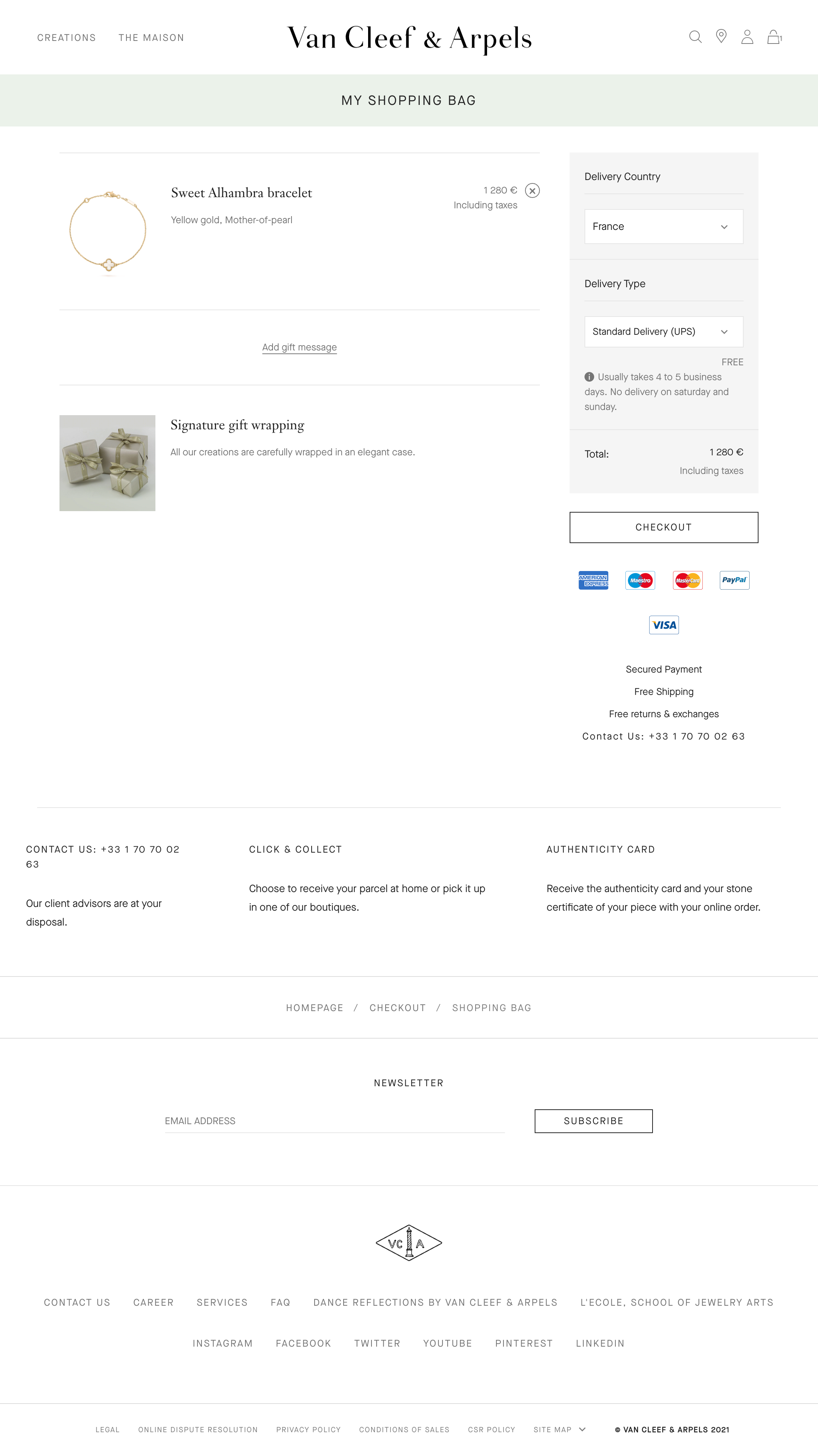 Desktop screenshot of Van Cleef & Arpels