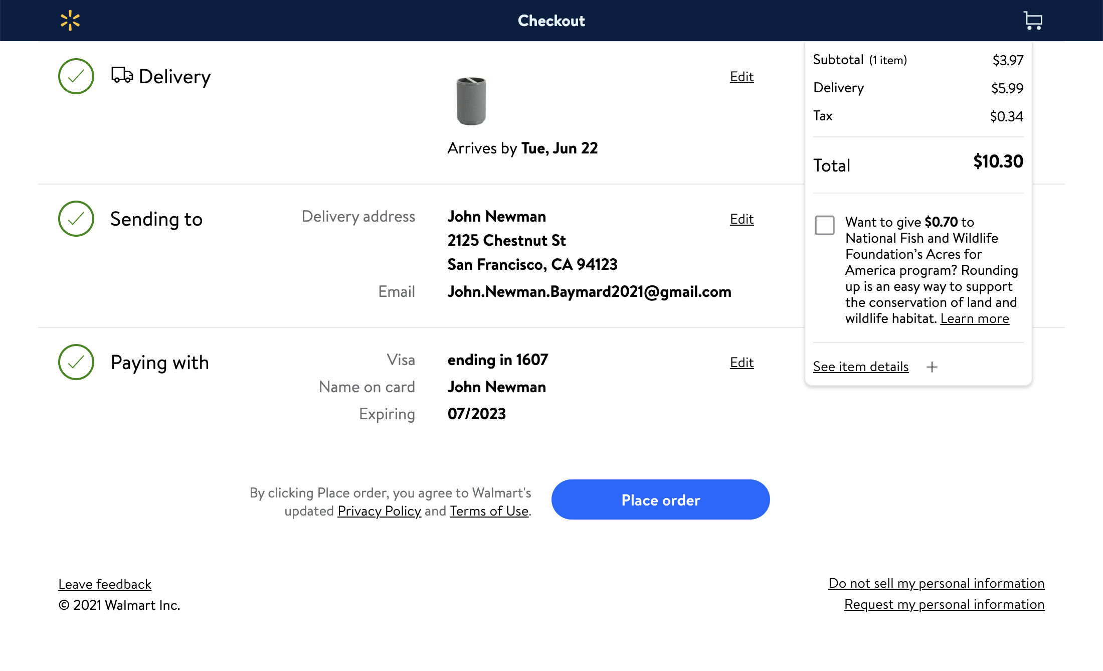 Desktop screenshot of Walmart