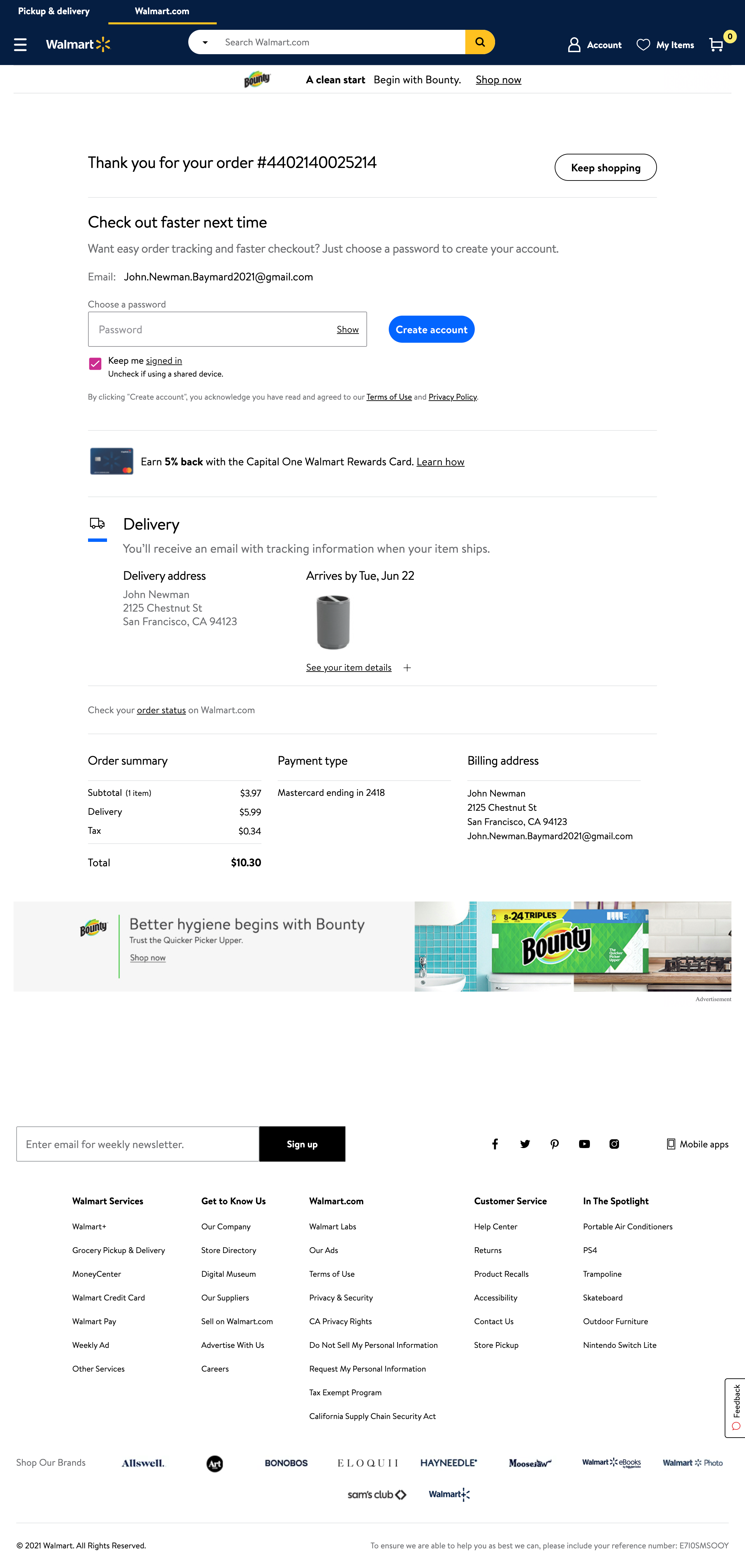 Desktop screenshot of Walmart