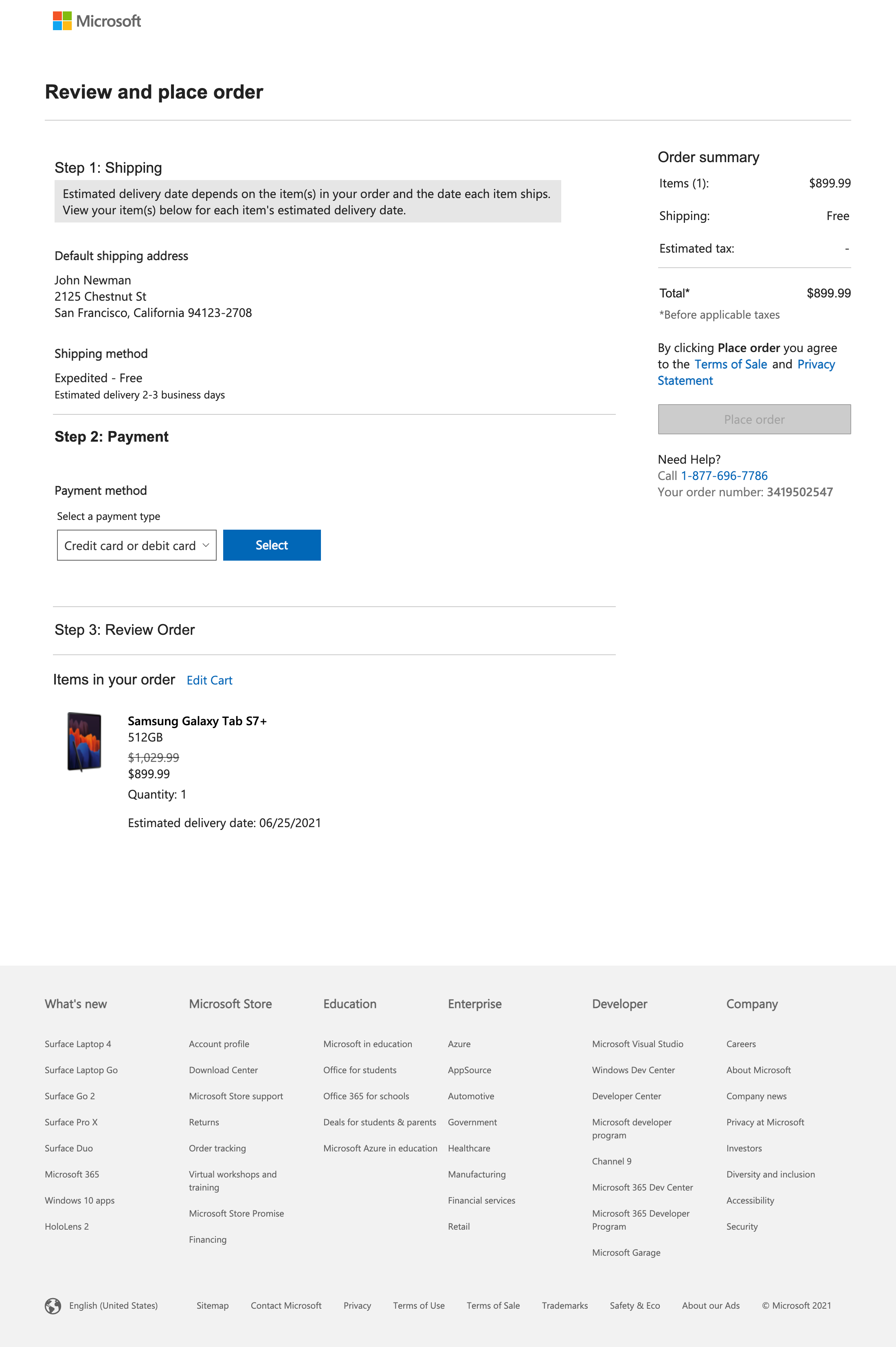Microsoft’s Payment 379 of 814 Payment Examples Baymard Institute