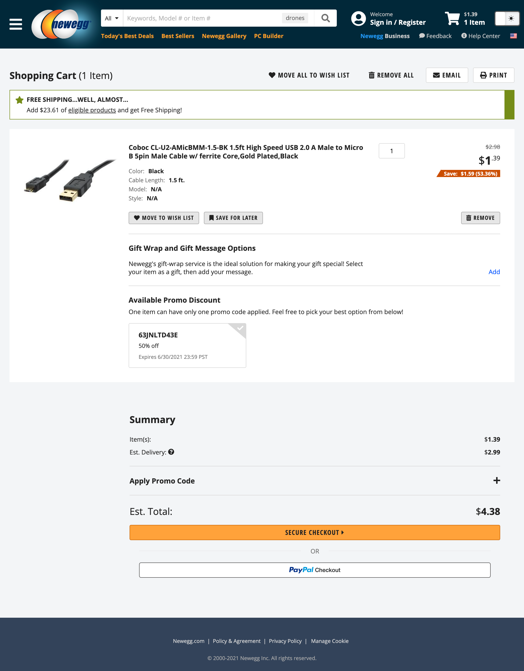 Desktop screenshot of Newegg