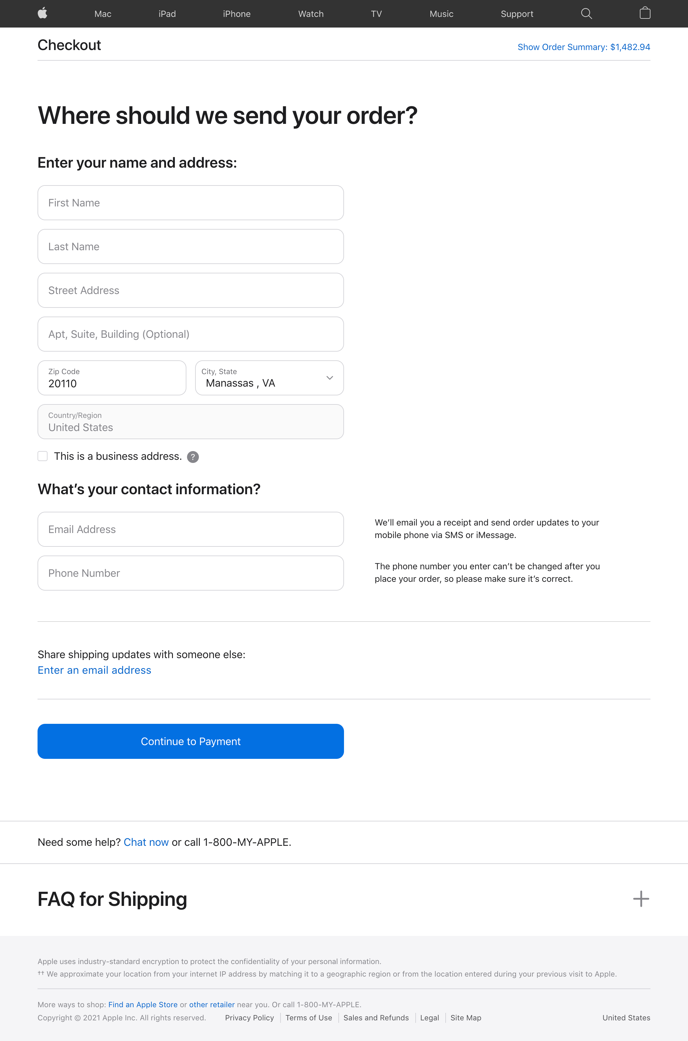 Desktop screenshot of Apple