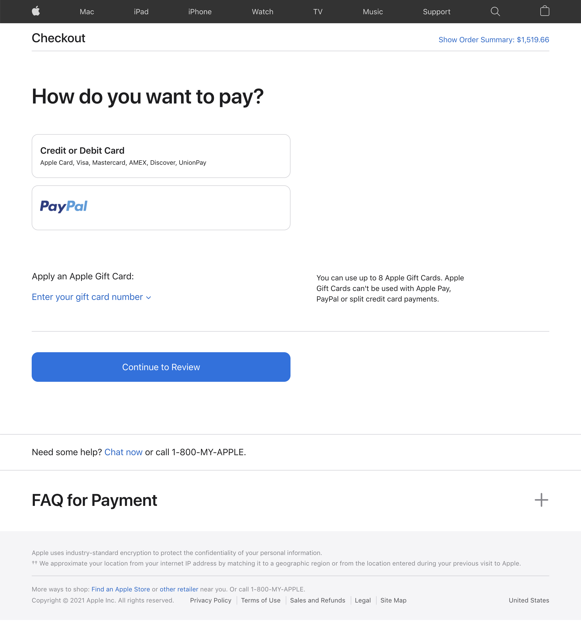 Desktop screenshot of Apple