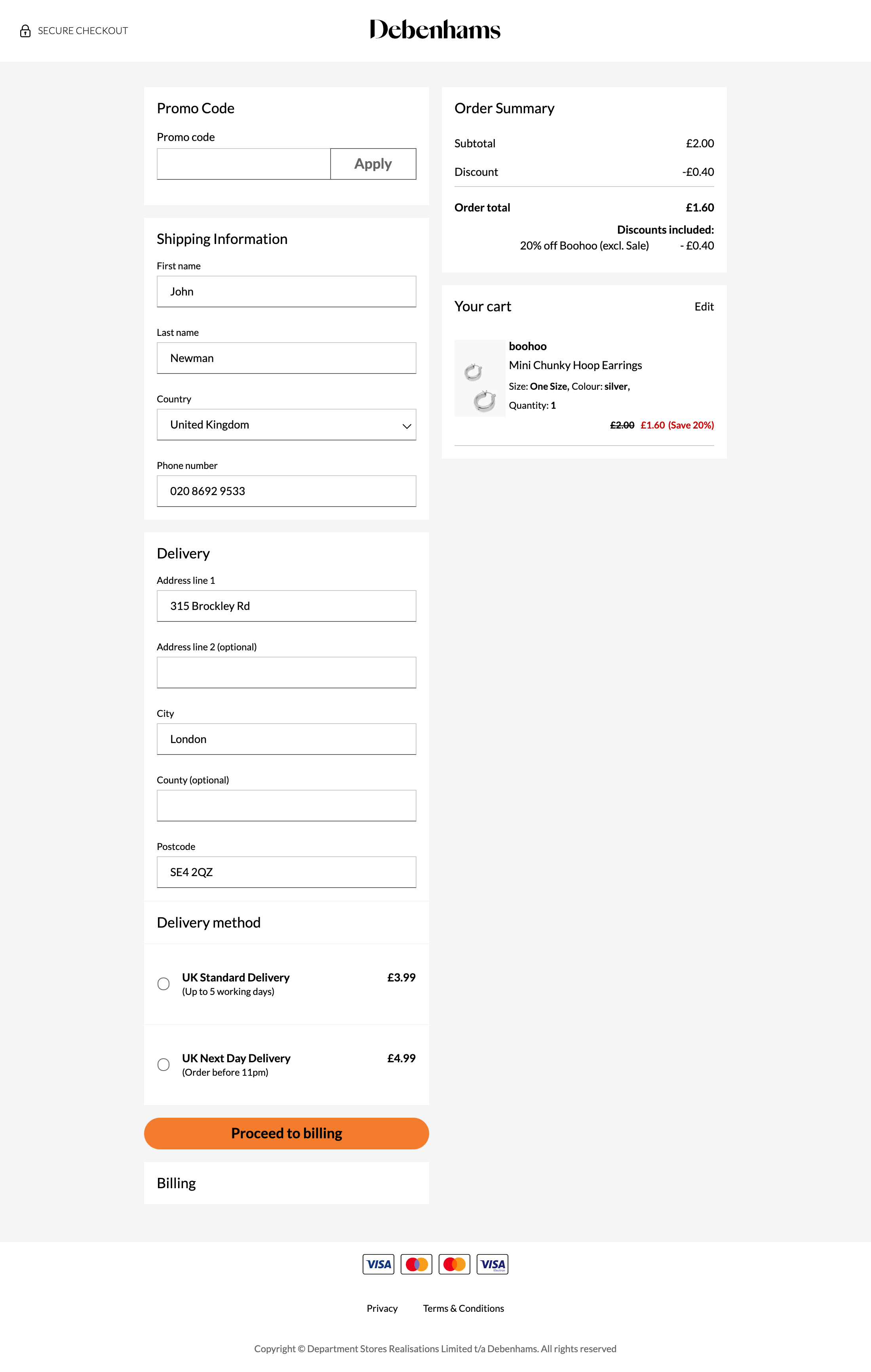 517 ‘Delivery & Shipping Methods’ Design Examples Baymard Institute