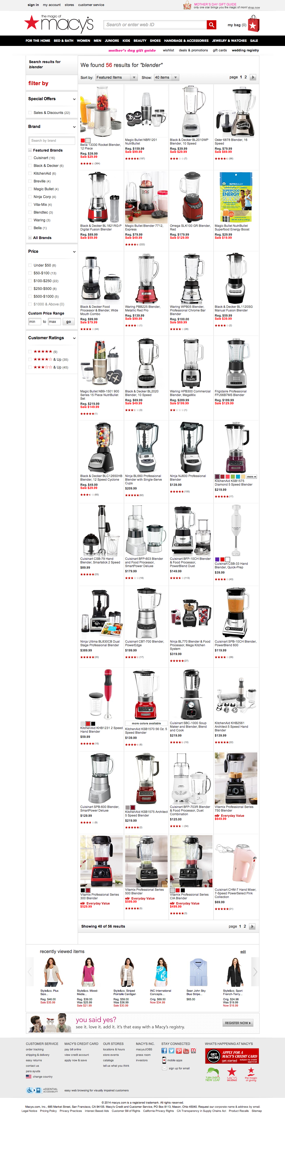 Desktop screenshot of Macy’s