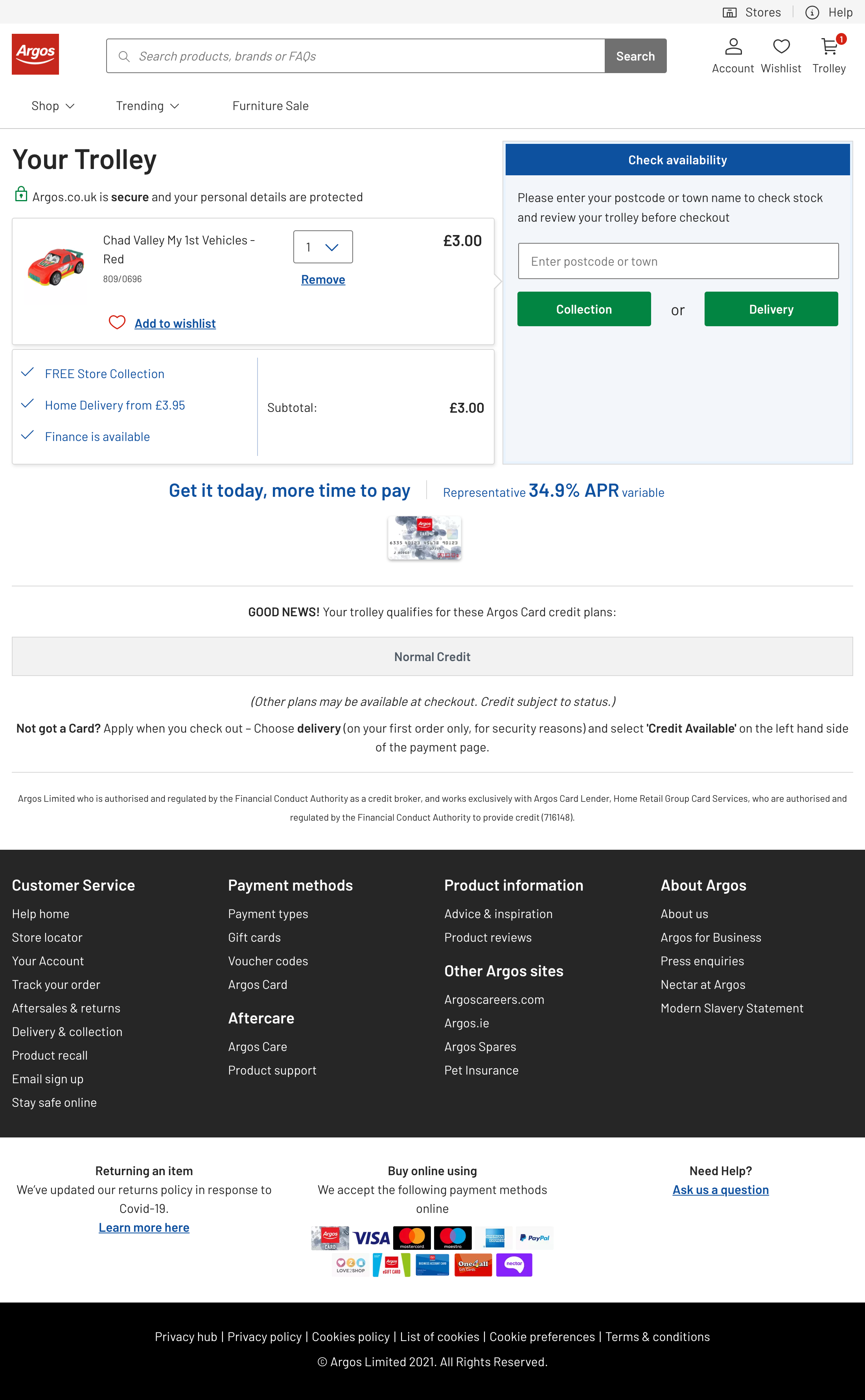 Argos’ CrossSells 45 of 97 CrossSells Examples Baymard Institute