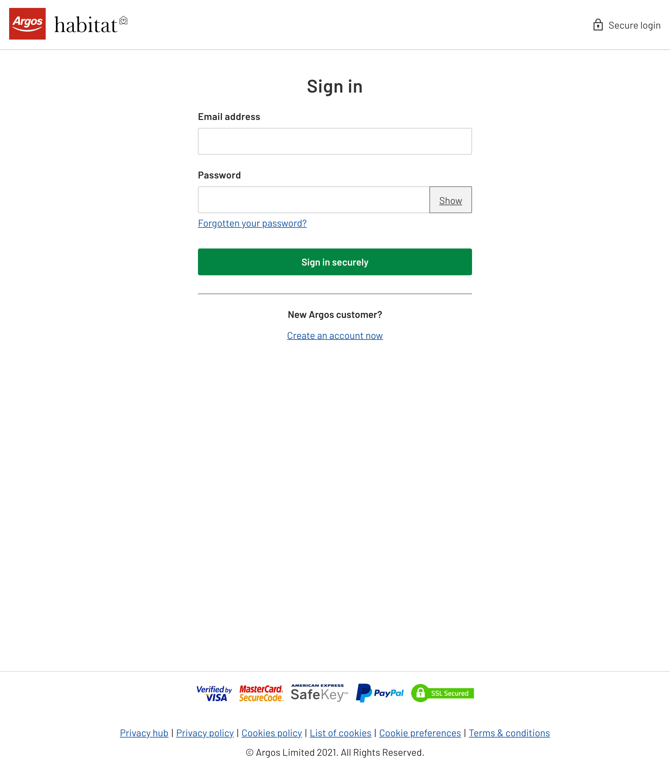 Argos’ Account Selection 216 of 688 Account Selection Examples