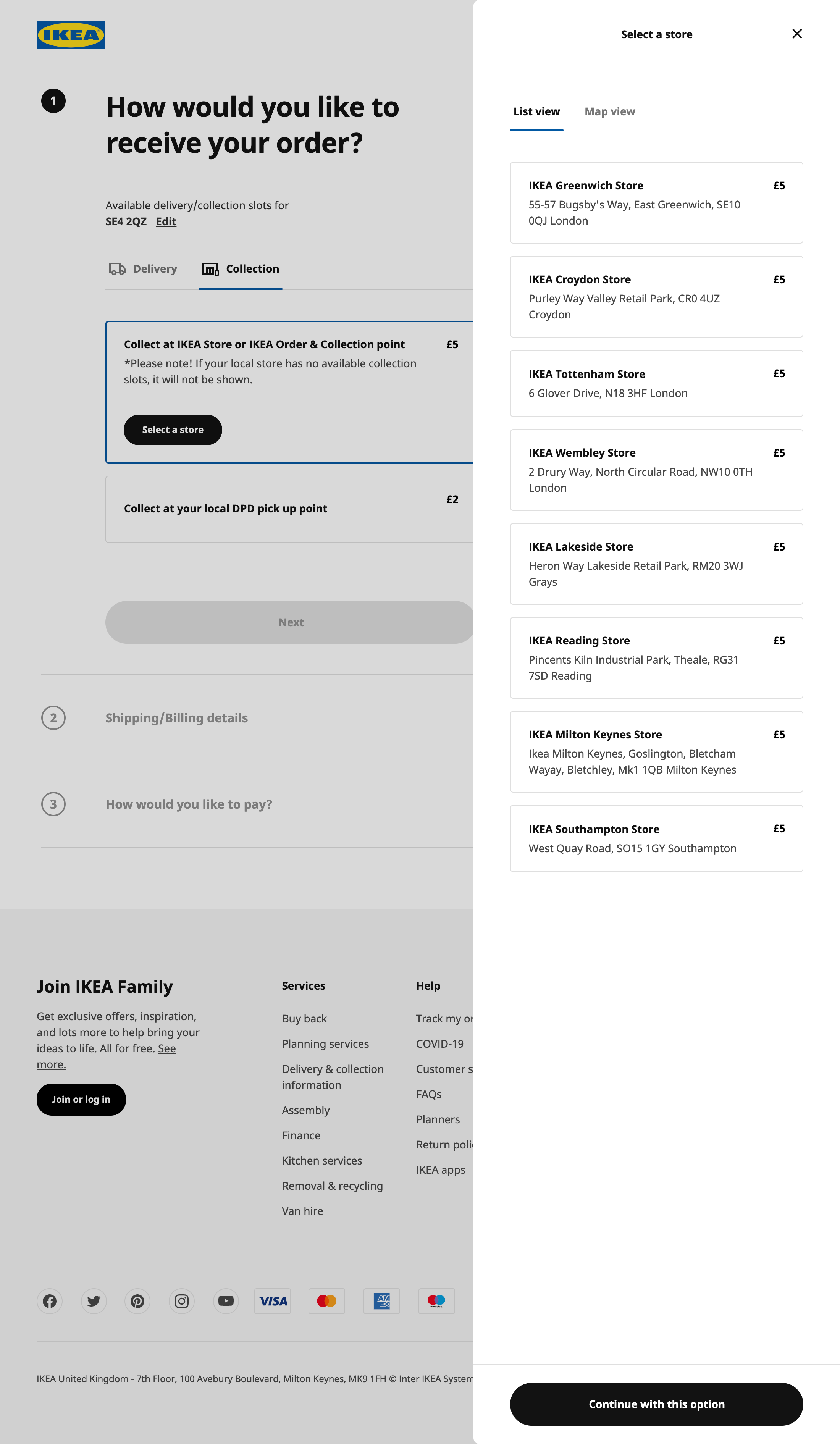 IKEA’s Store Pickup 69 of 124 Store Pickup Examples Baymard Institute