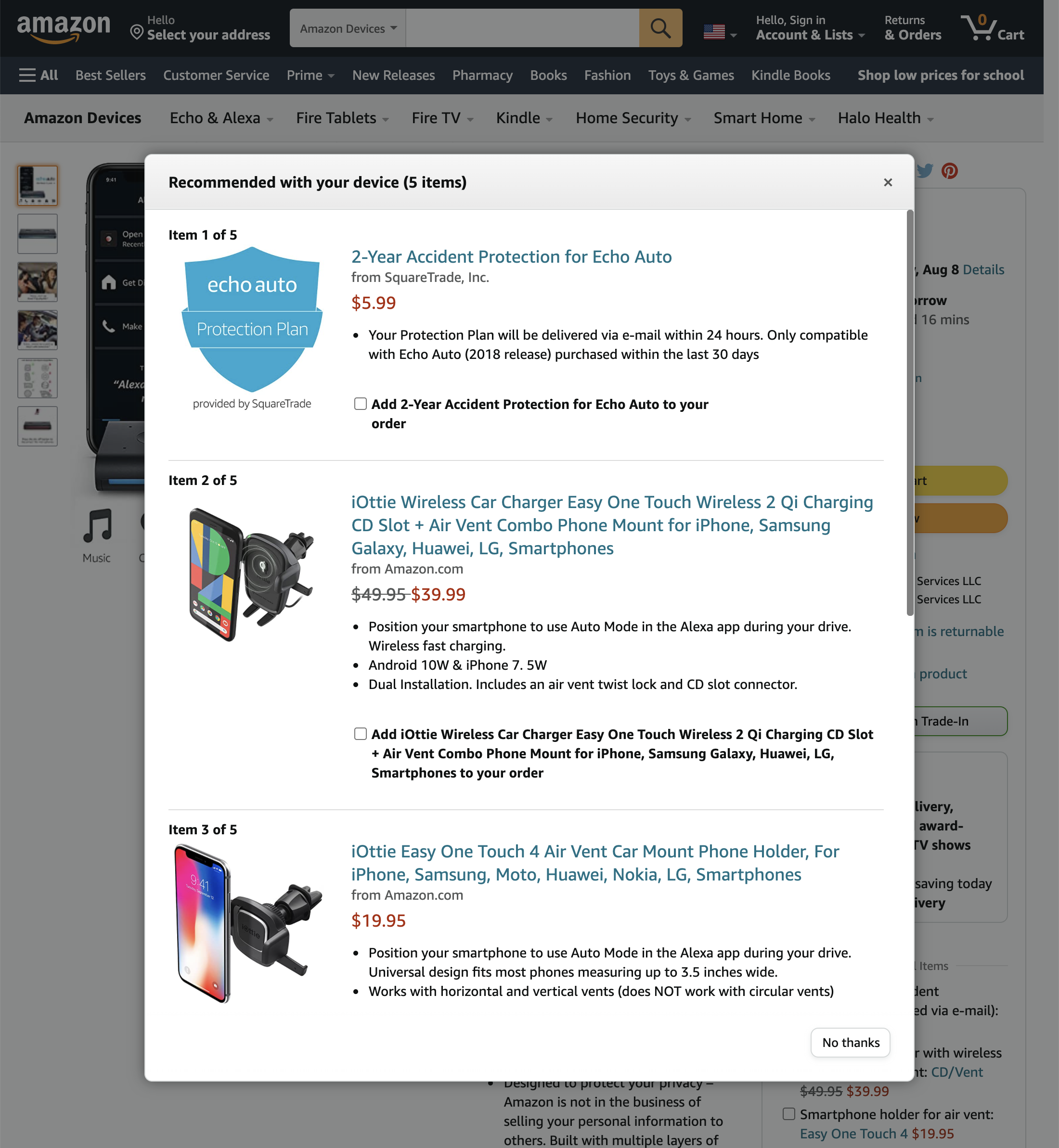 Desktop screenshot of Amazon