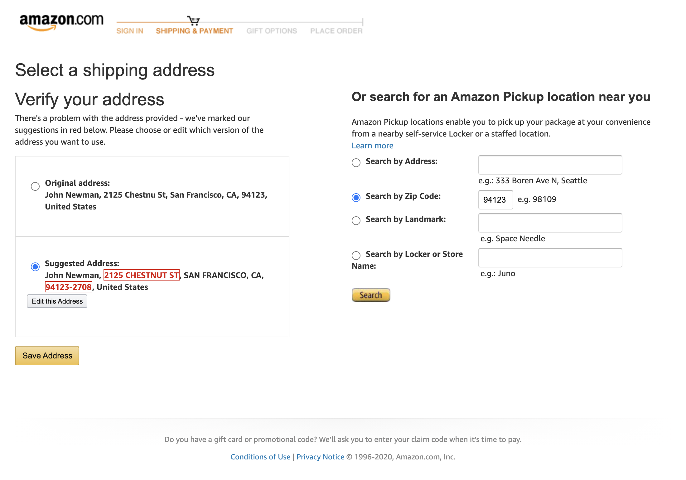 Desktop screenshot of Amazon