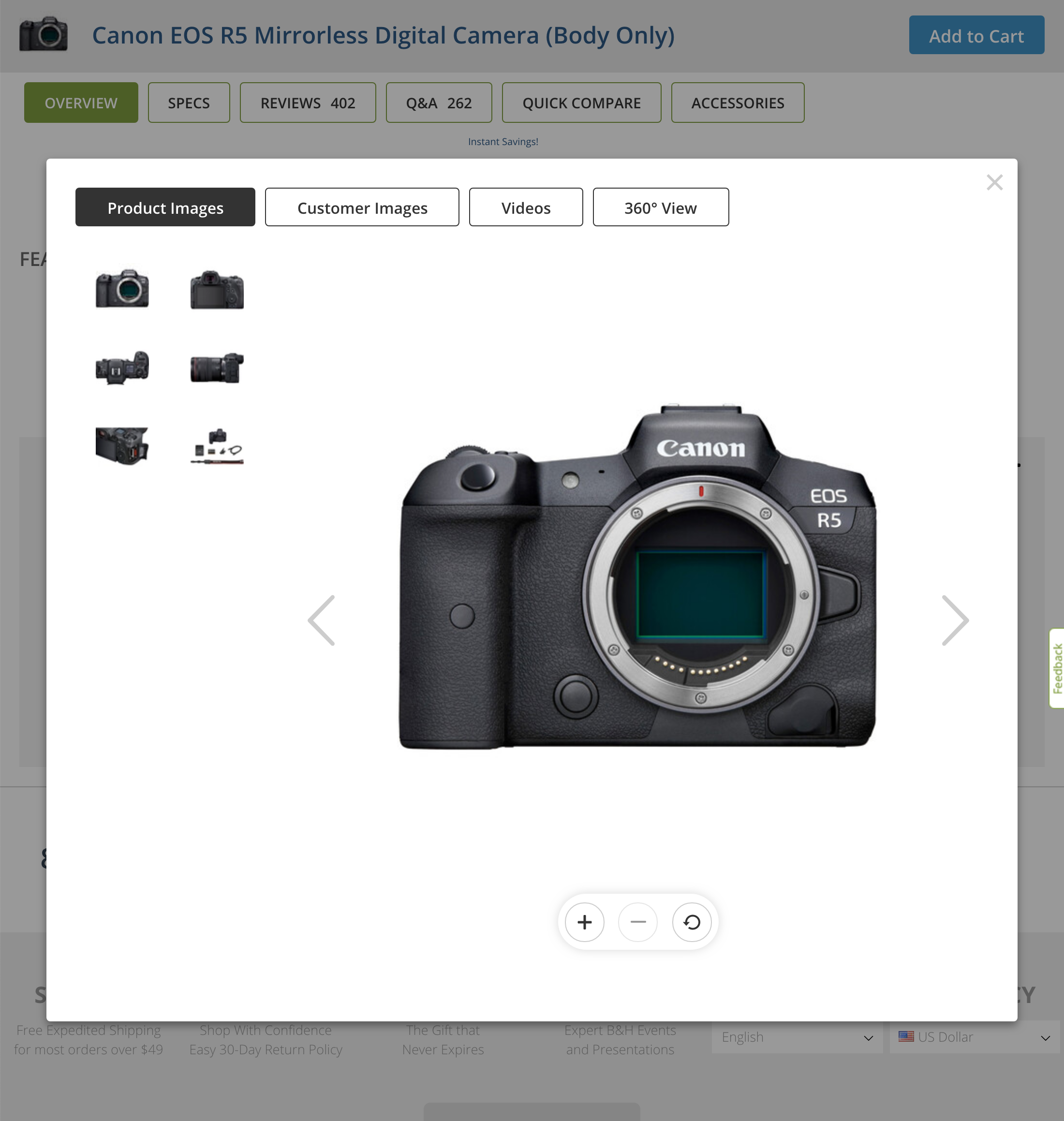 Desktop screenshot of B&H Photo