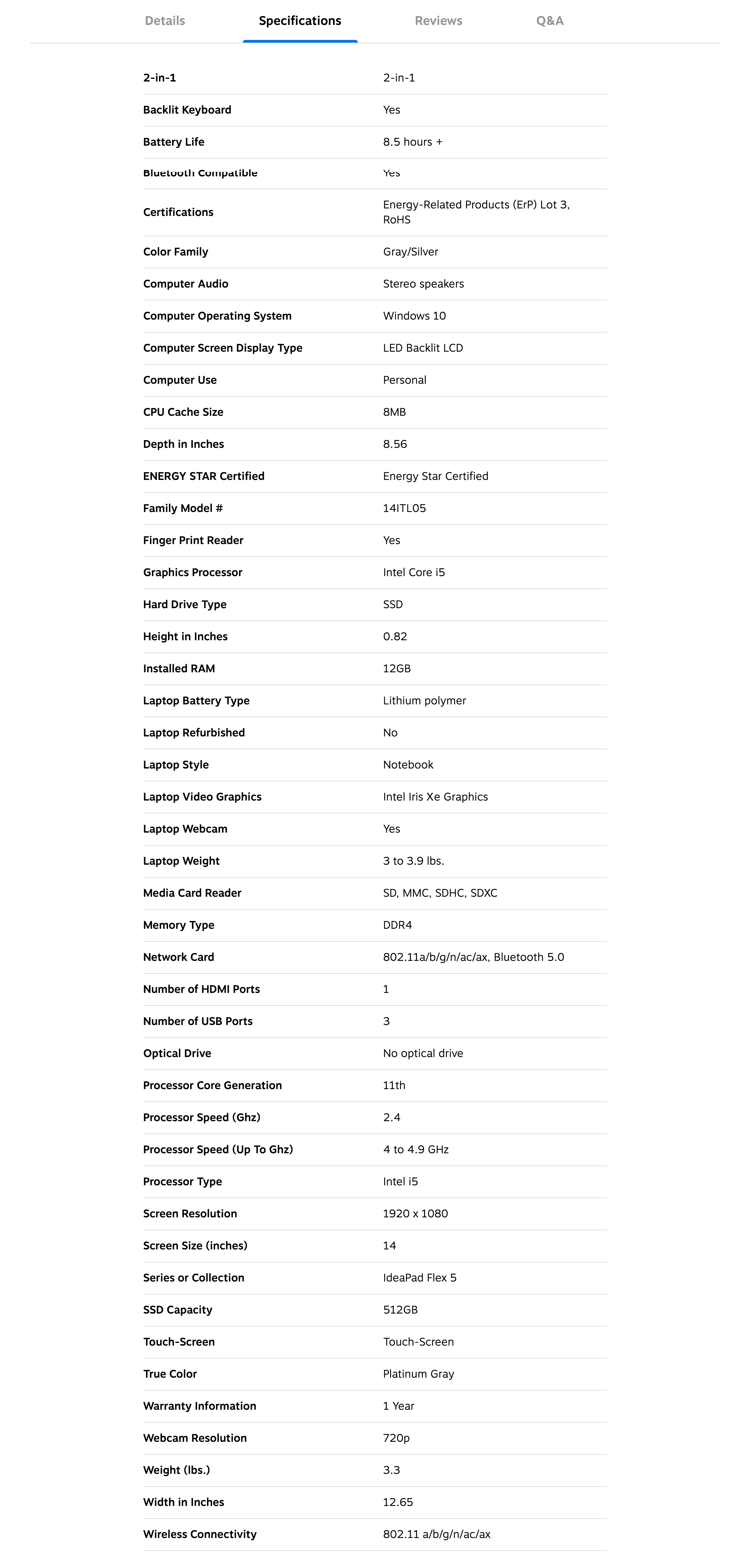 191 ‘Spec Sheet’ Design Examples – Baymard Institute