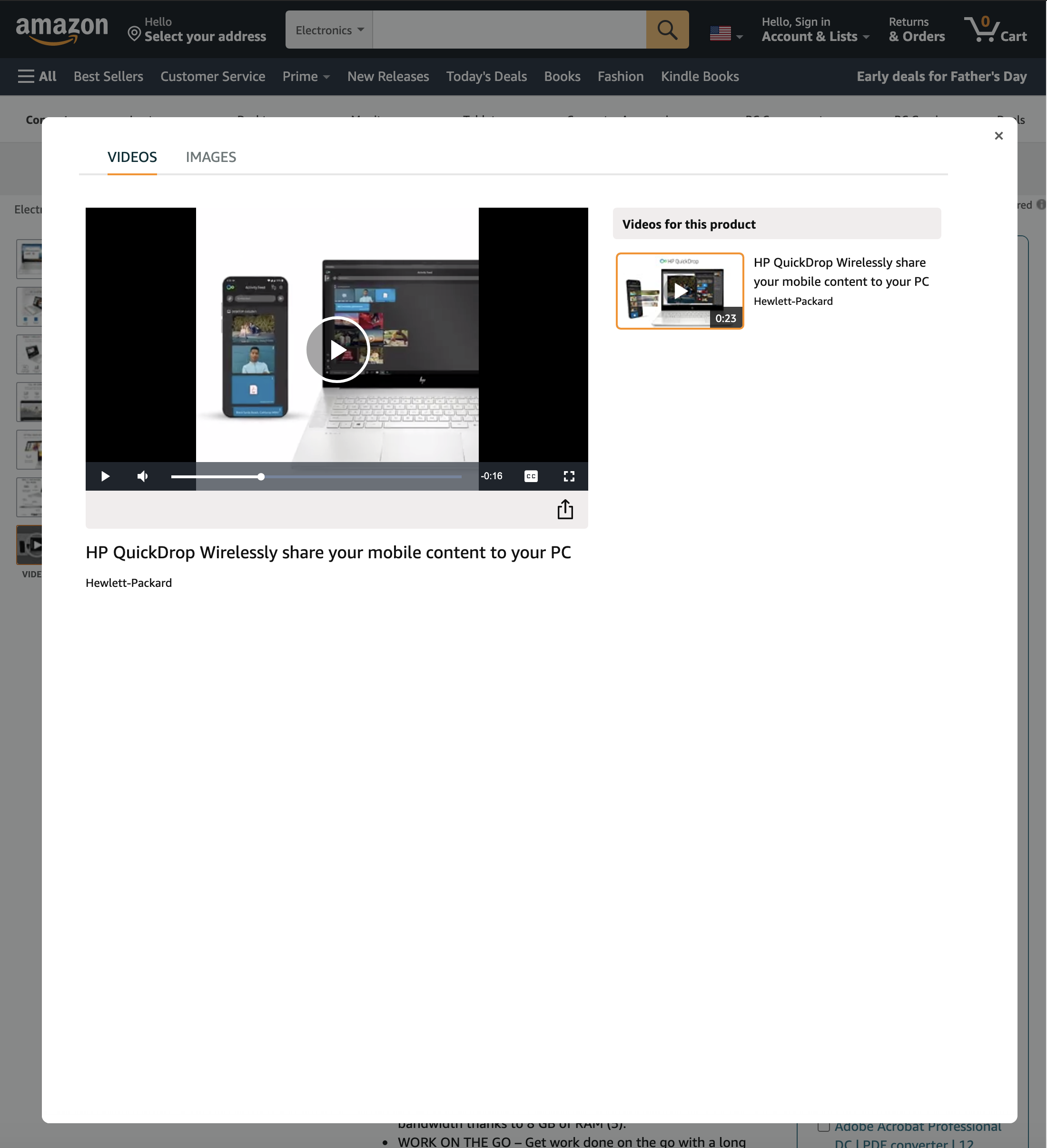 Desktop screenshot of Amazon
