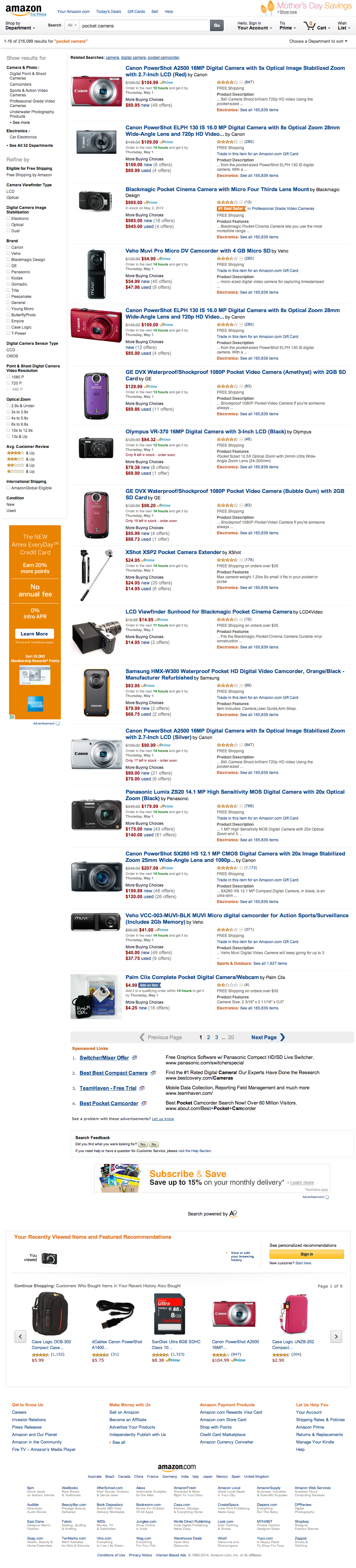 Desktop screenshot of Amazon