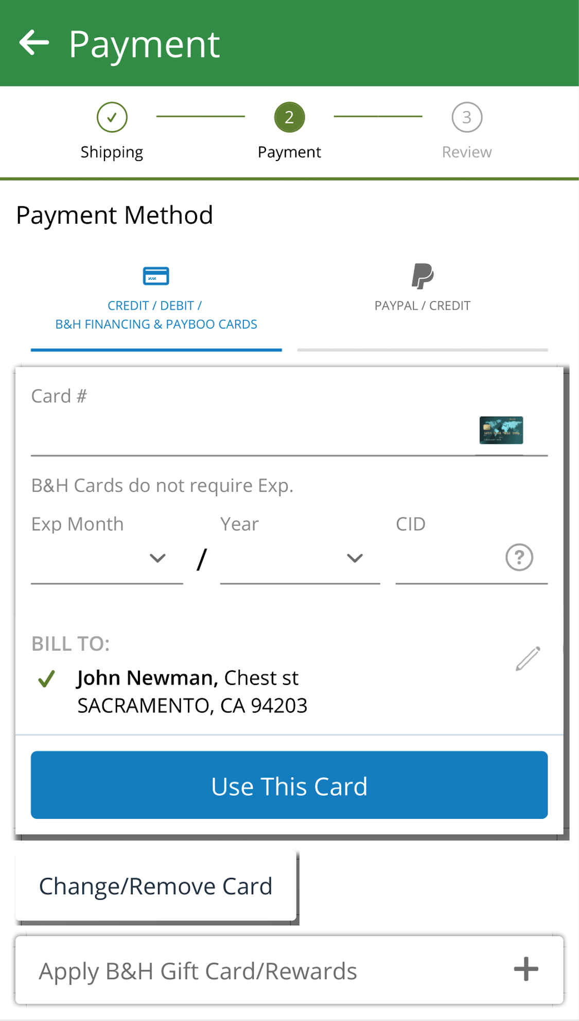 Mobile screenshot of B&H Photo