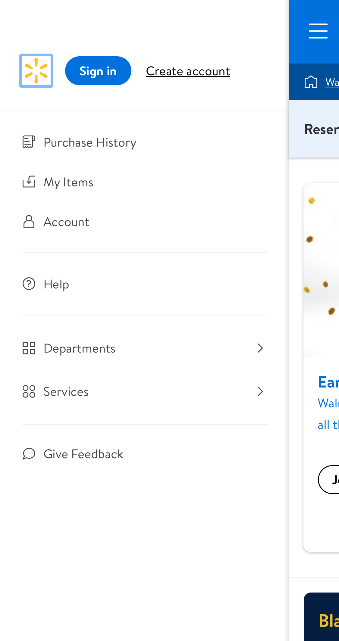 Mobile screenshot of Walmart
