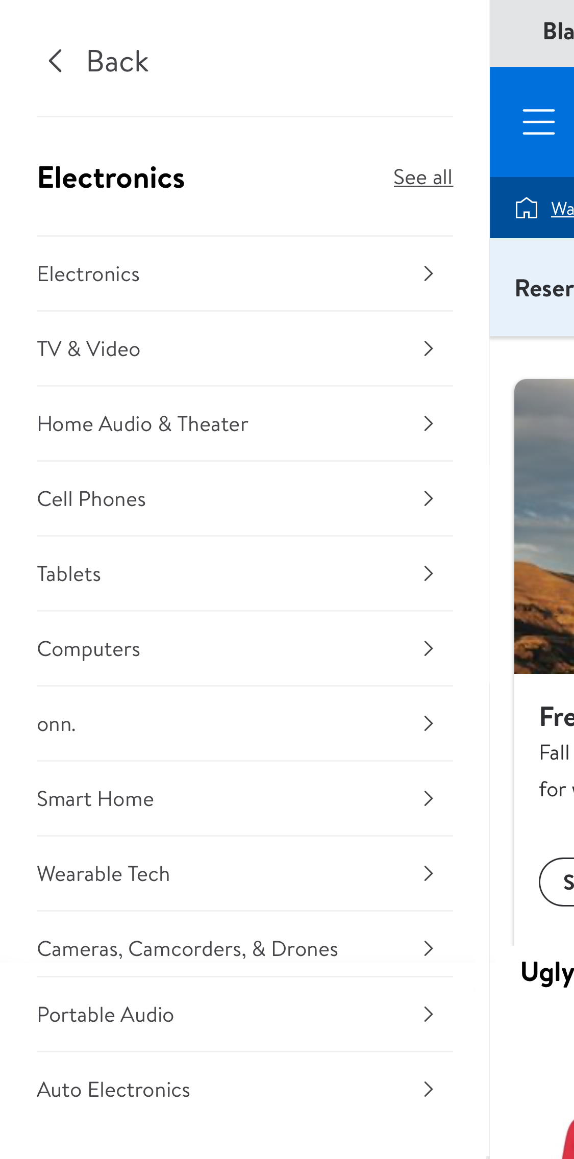Mobile screenshot of Walmart