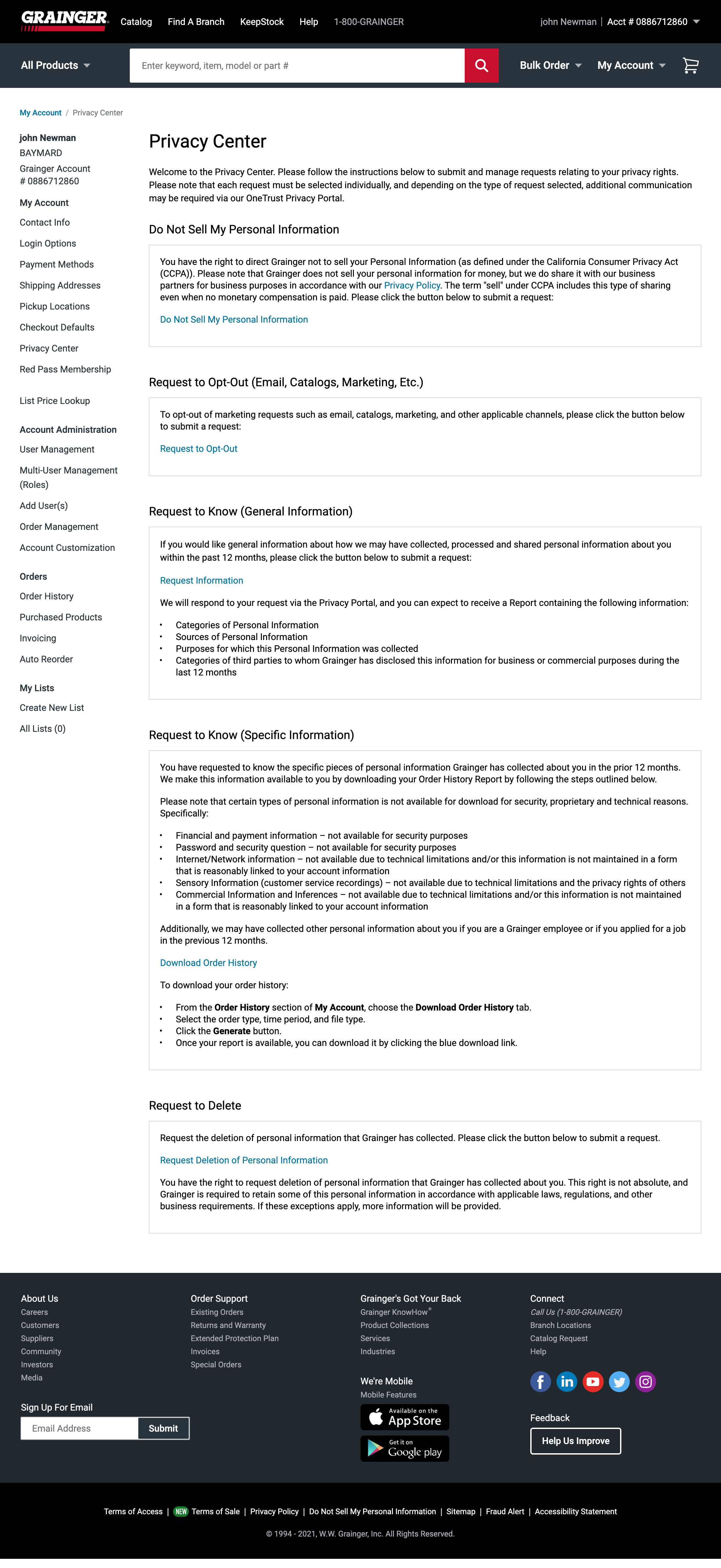 Grainger’s Newsletter Management 211 of 287 Newsletter Management