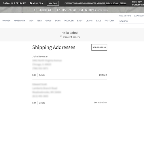 178 ‘Address Book’ Design Examples – Baymard Institute