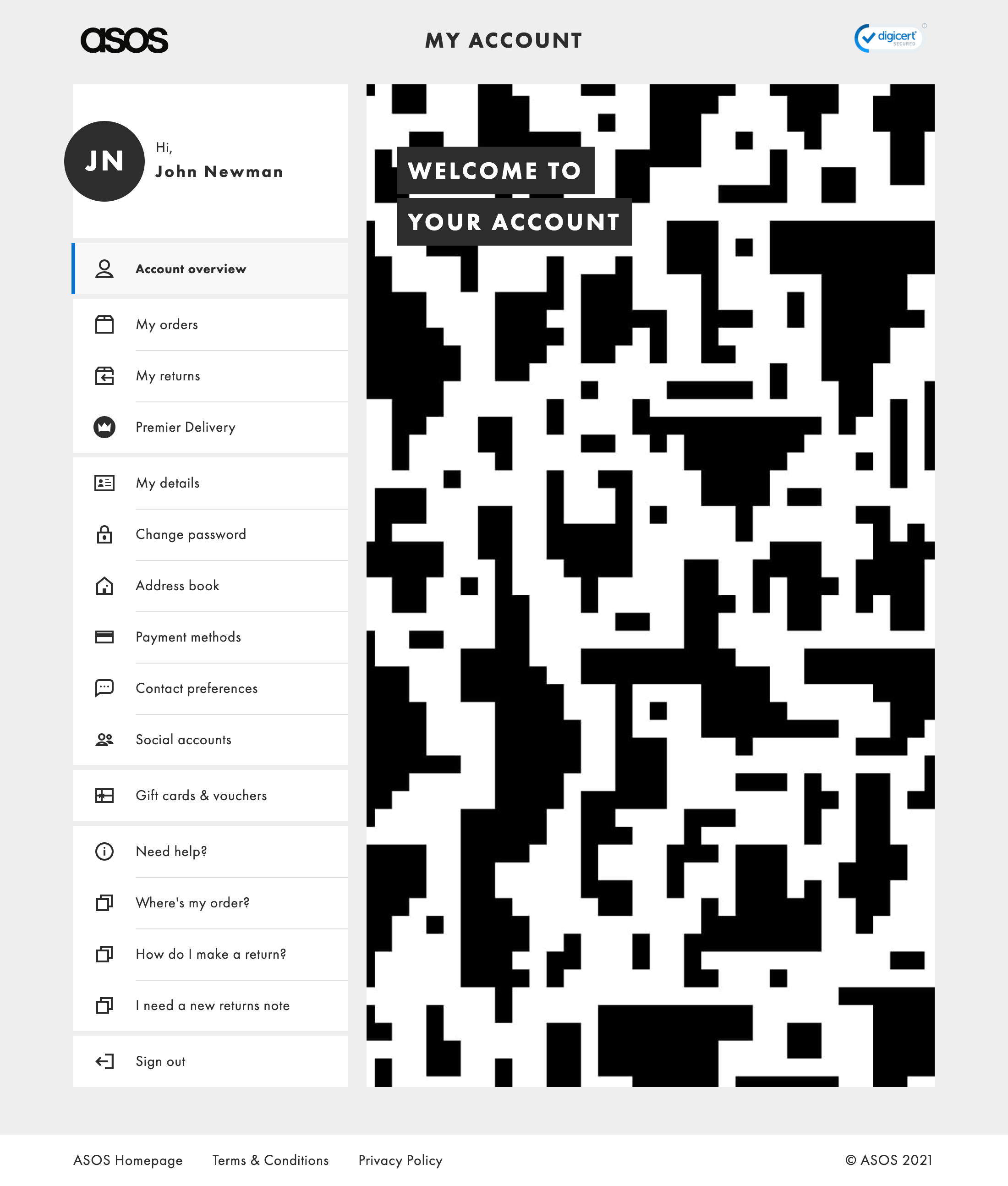 ASOS’ Account Dashboard 296 of 429 Account Dashboard Examples