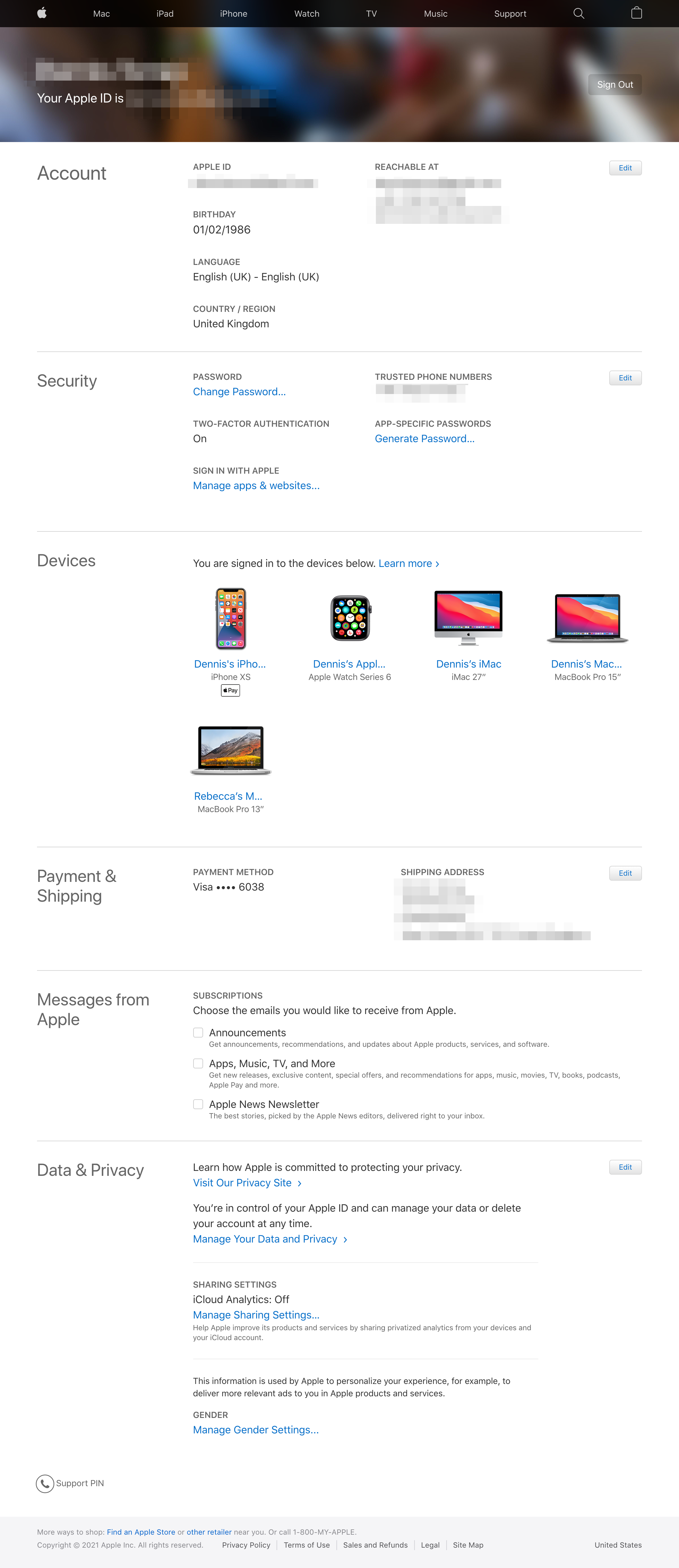 Desktop screenshot of Apple