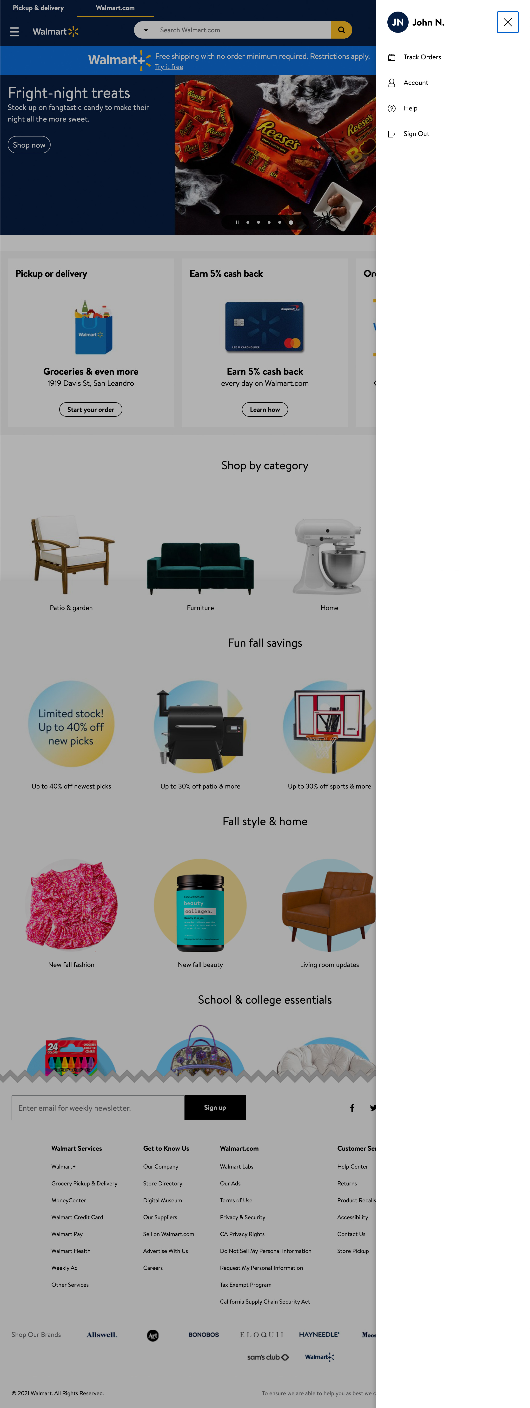 Desktop screenshot of Walmart