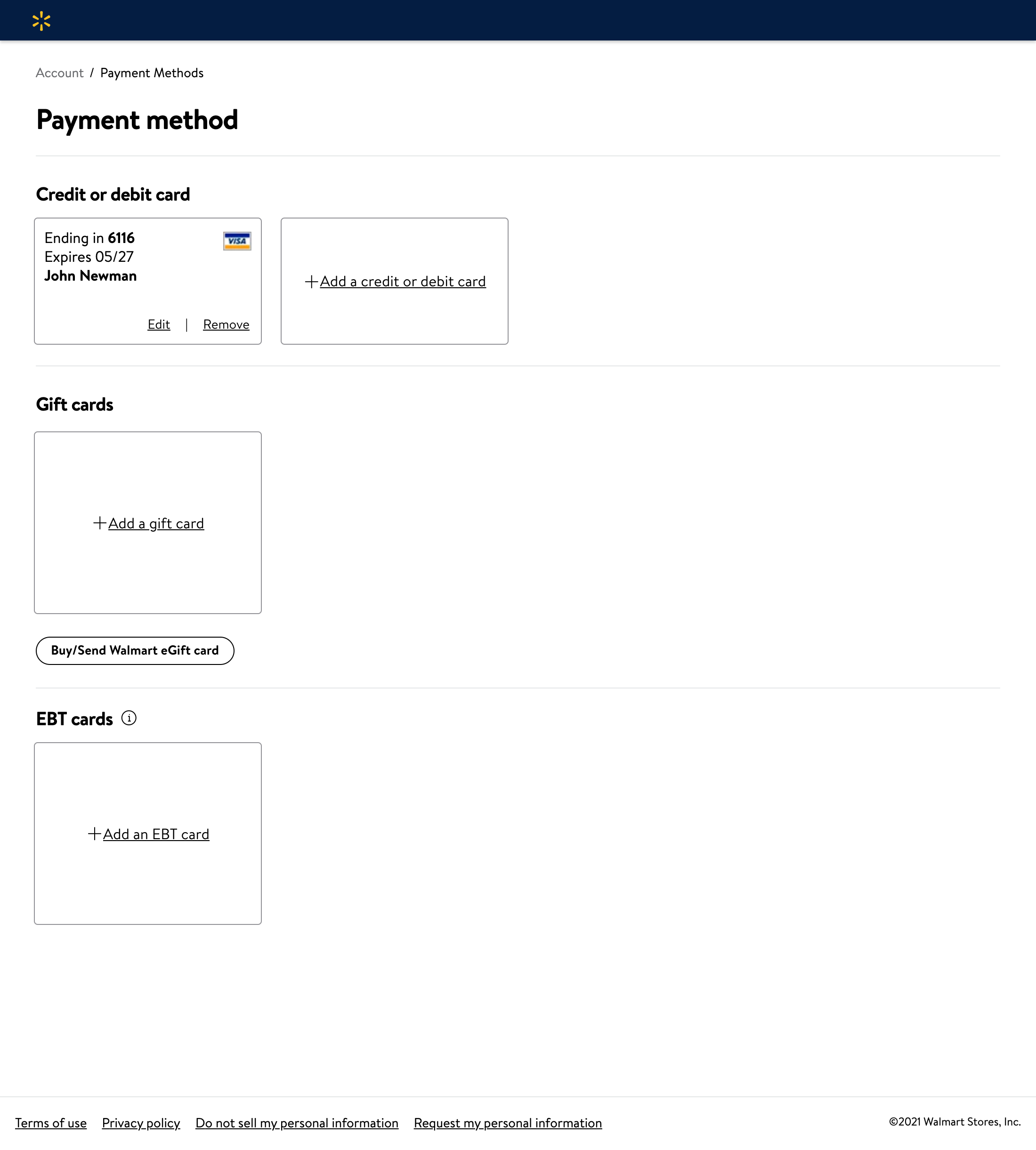 Desktop screenshot of Walmart