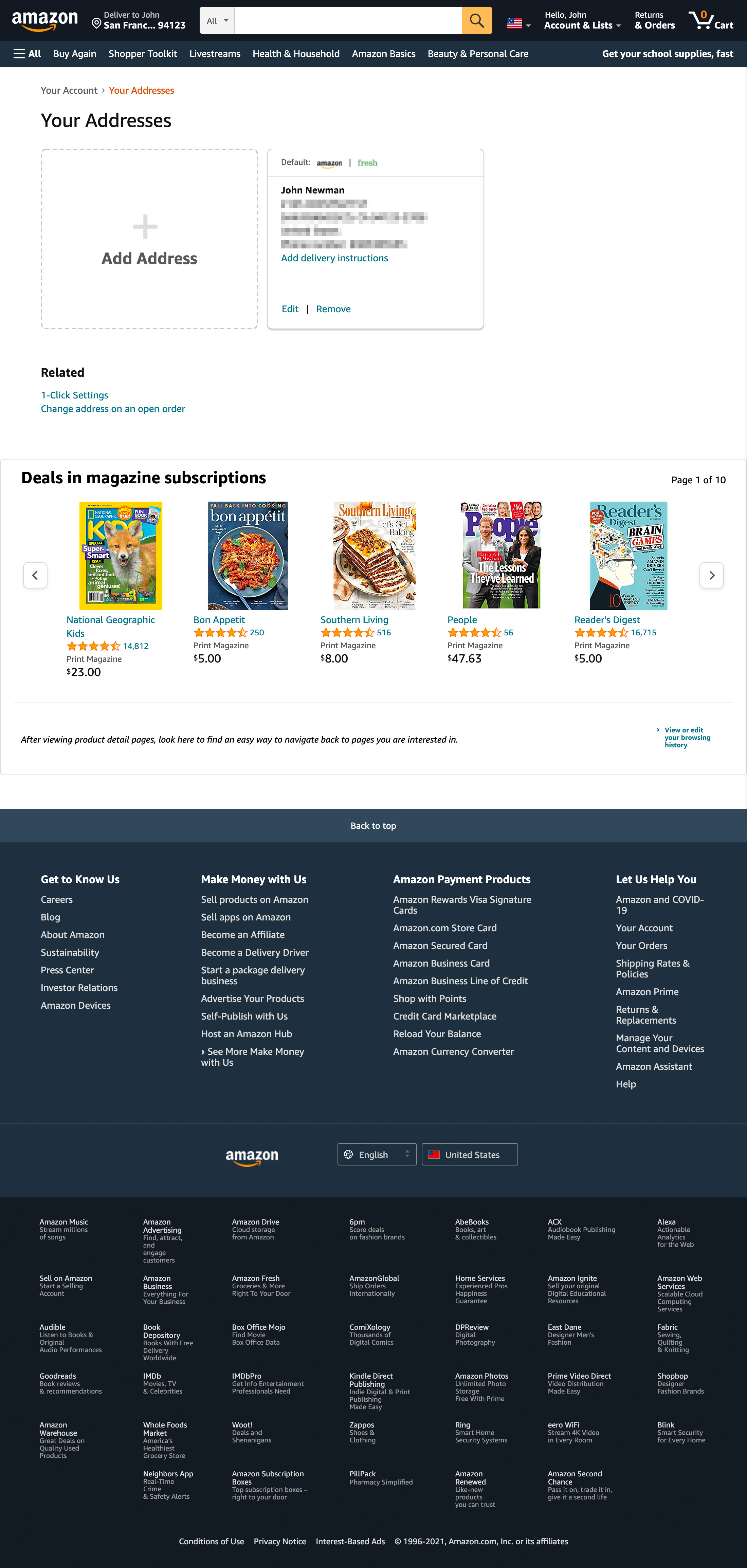 Desktop screenshot of Amazon