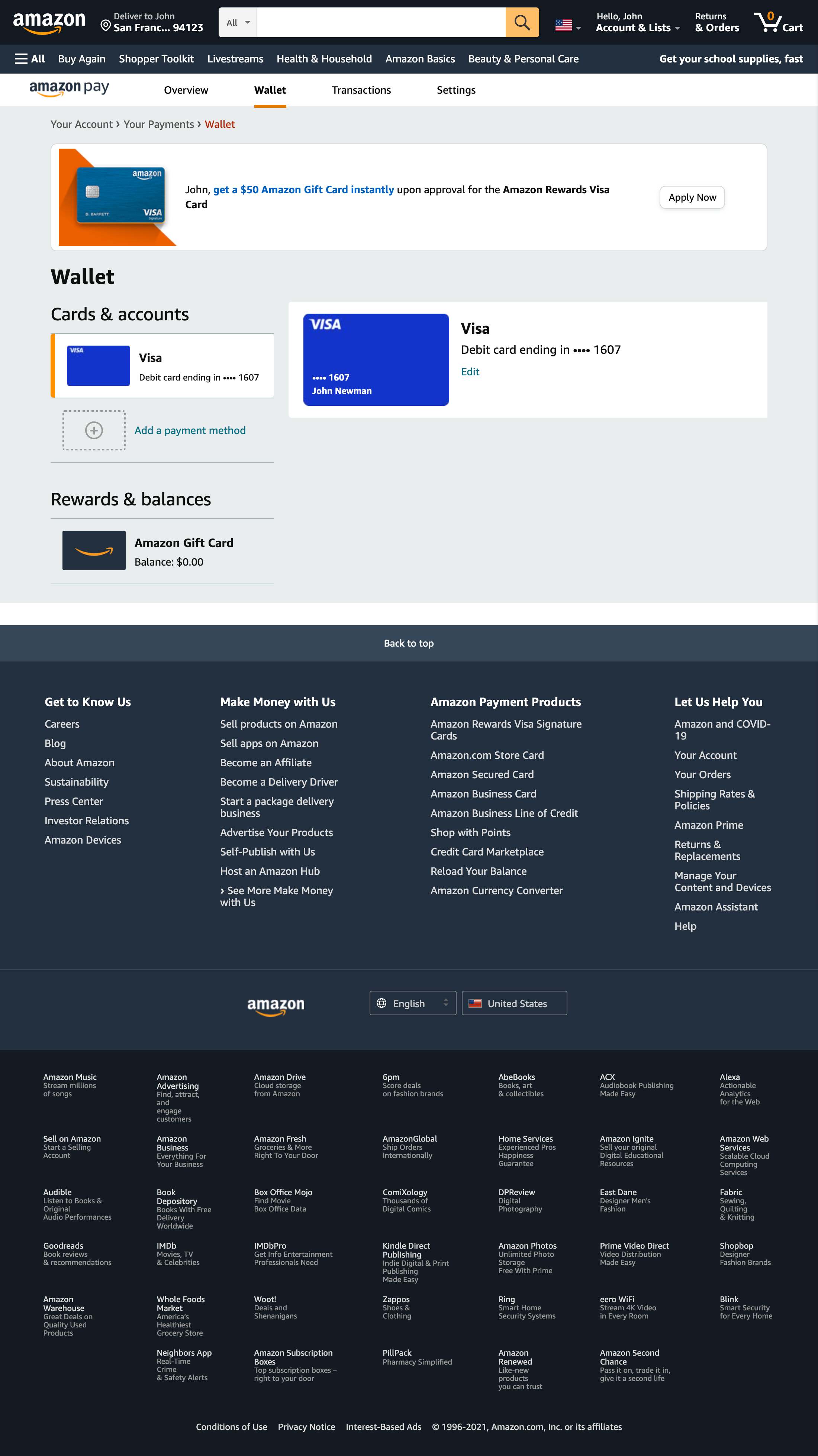Desktop screenshot of Amazon