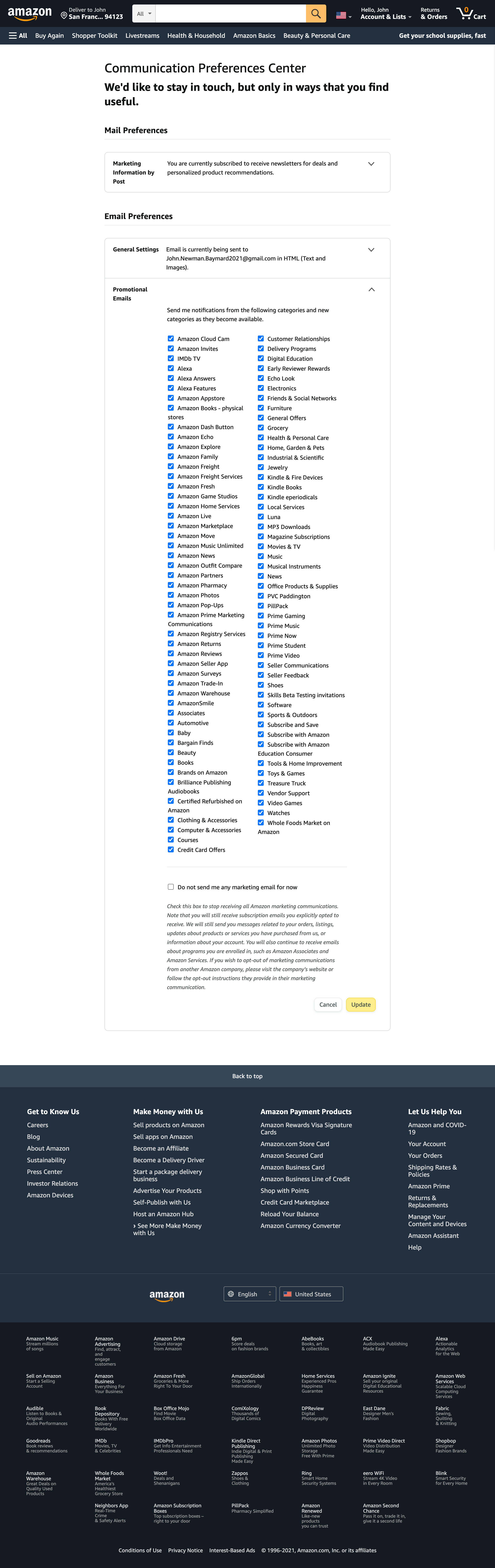 Desktop screenshot of Amazon