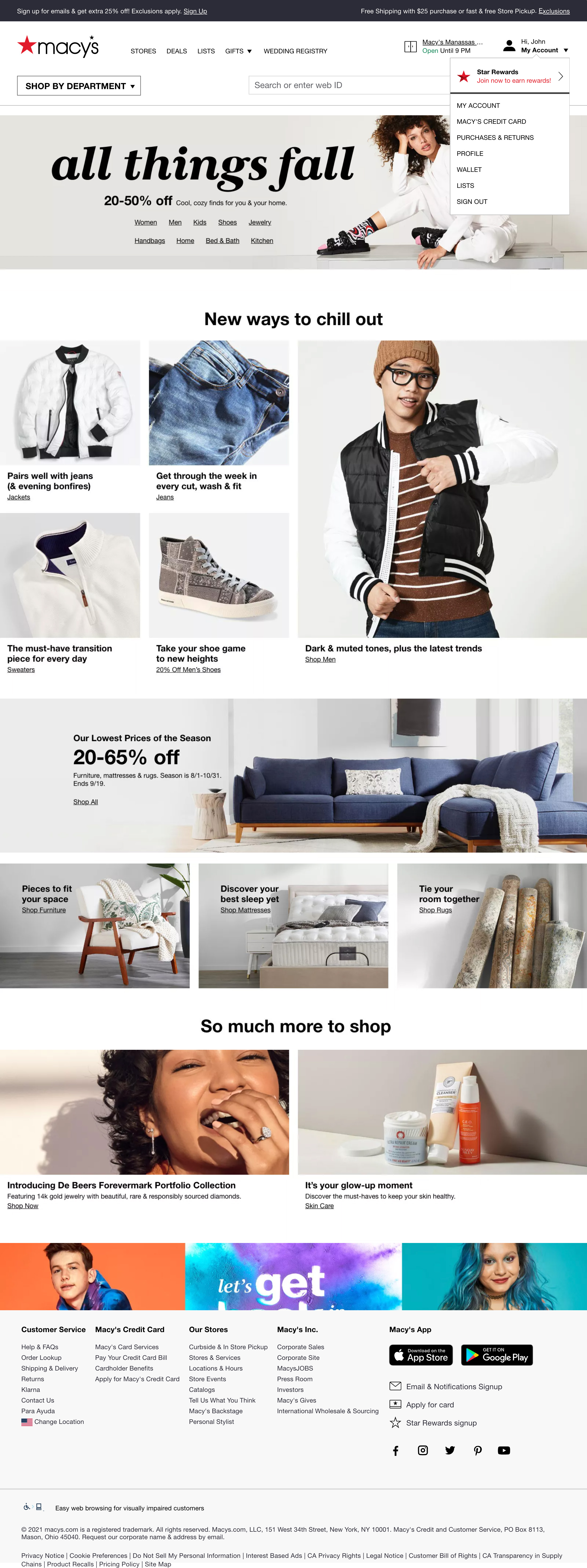 Desktop screenshot of Macy’s