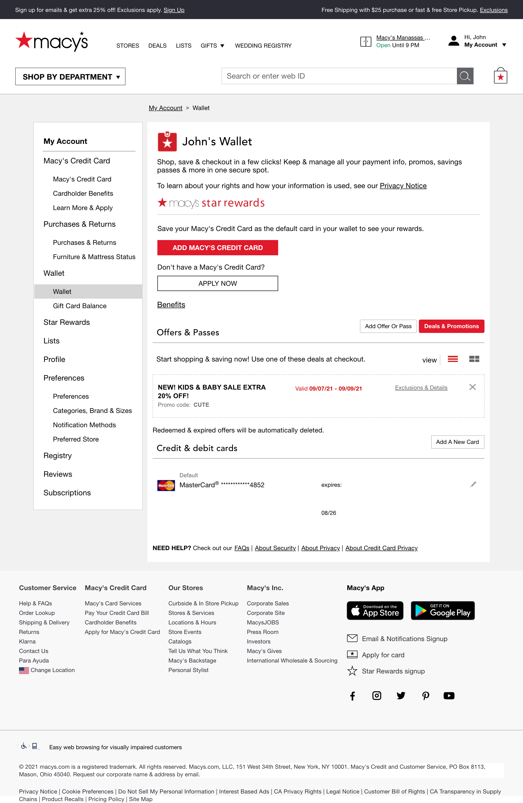 Desktop screenshot of Macy’s