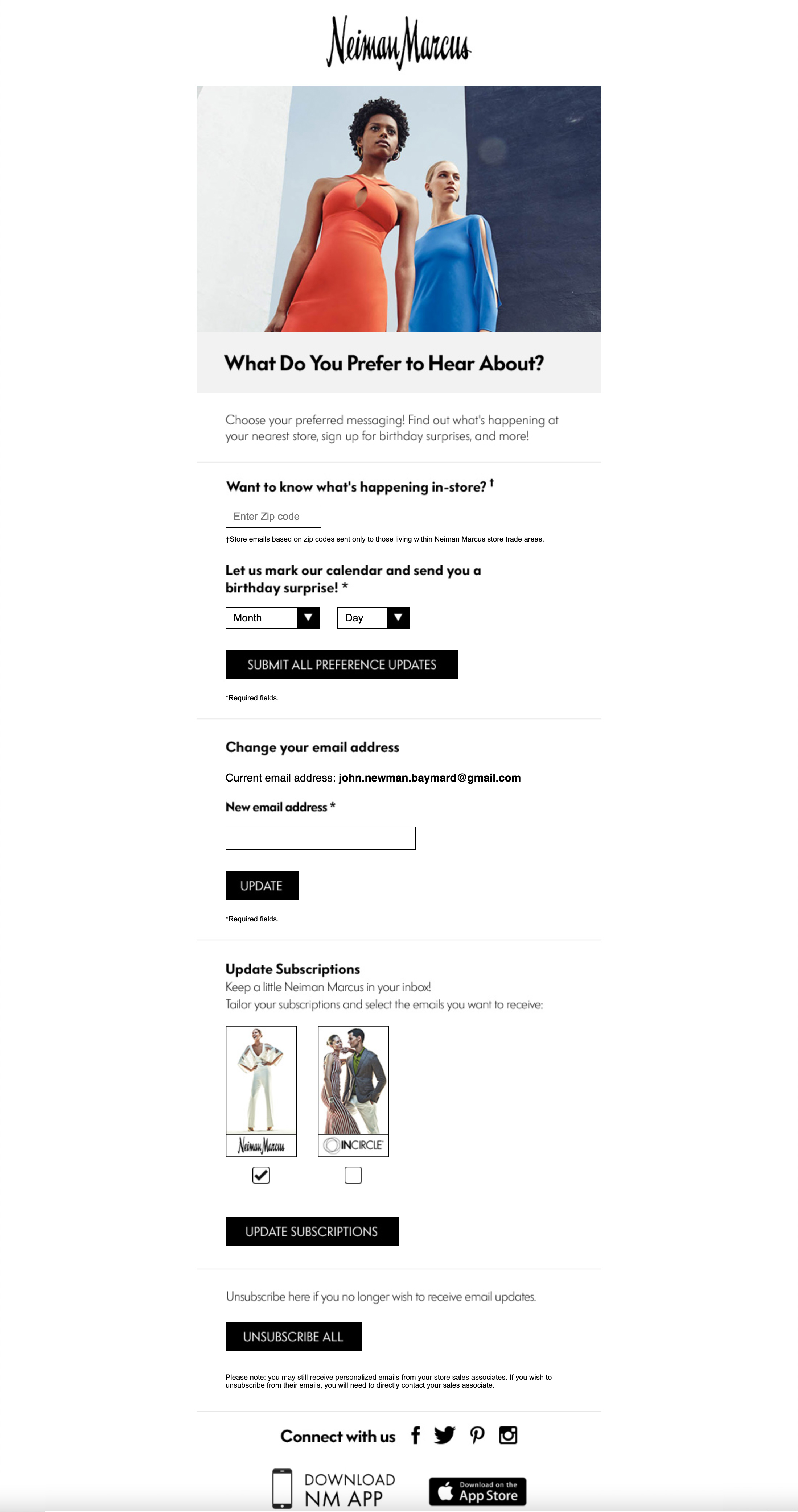 Neiman Marcus’ Newsletter Management 250 of 340 Newsletter Management