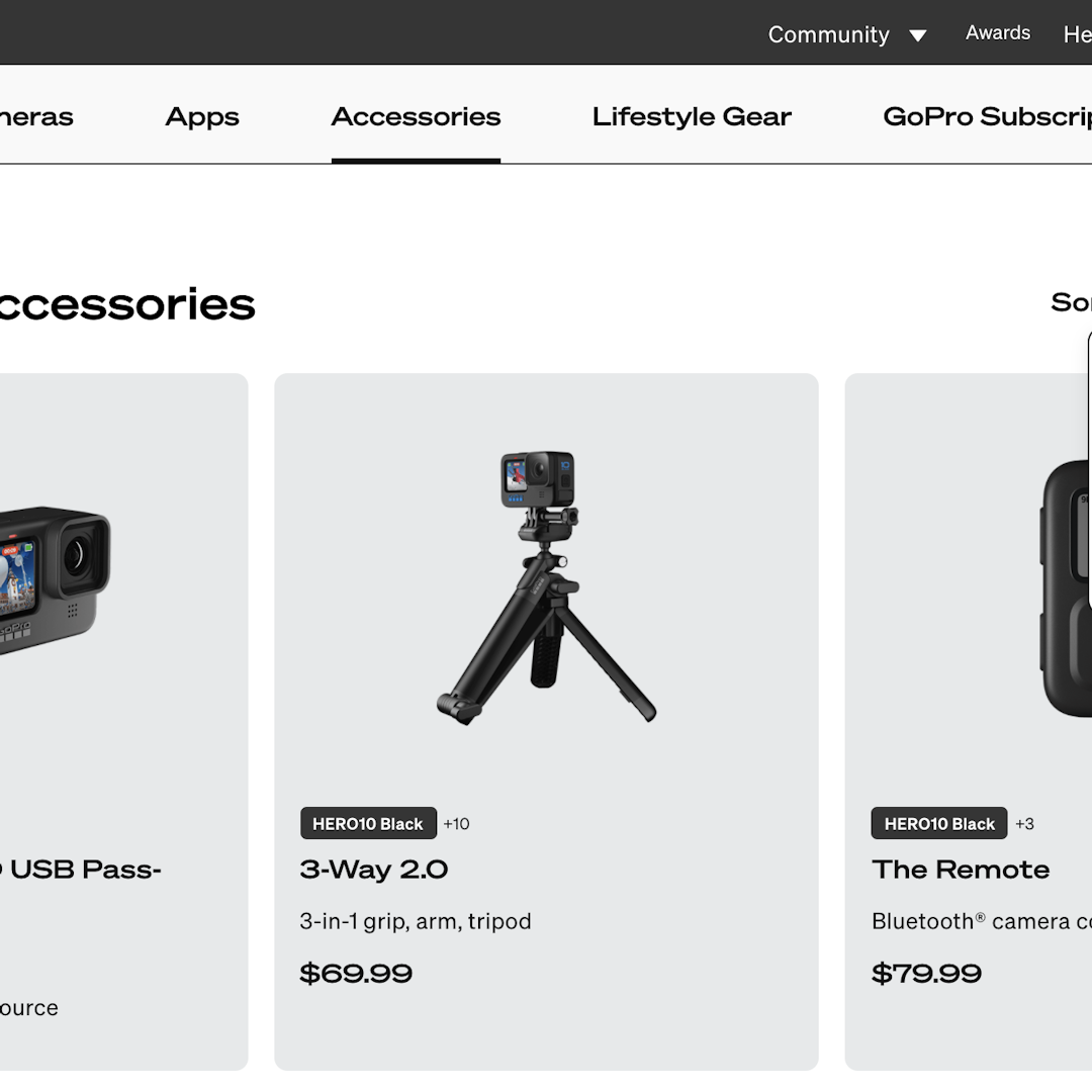 GoPro UX Case Study – Baymard Institute