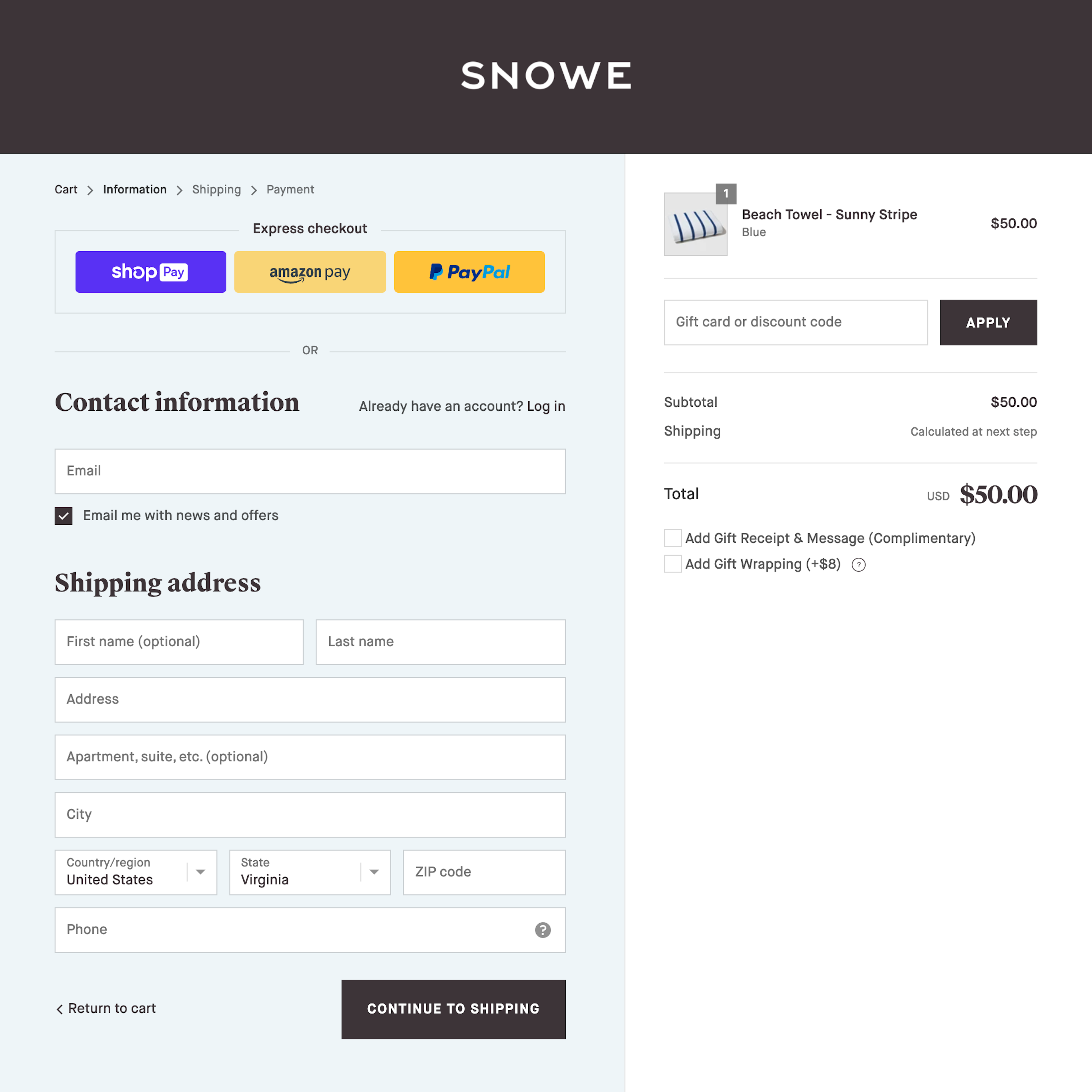 Desktop screenshot of Snowe