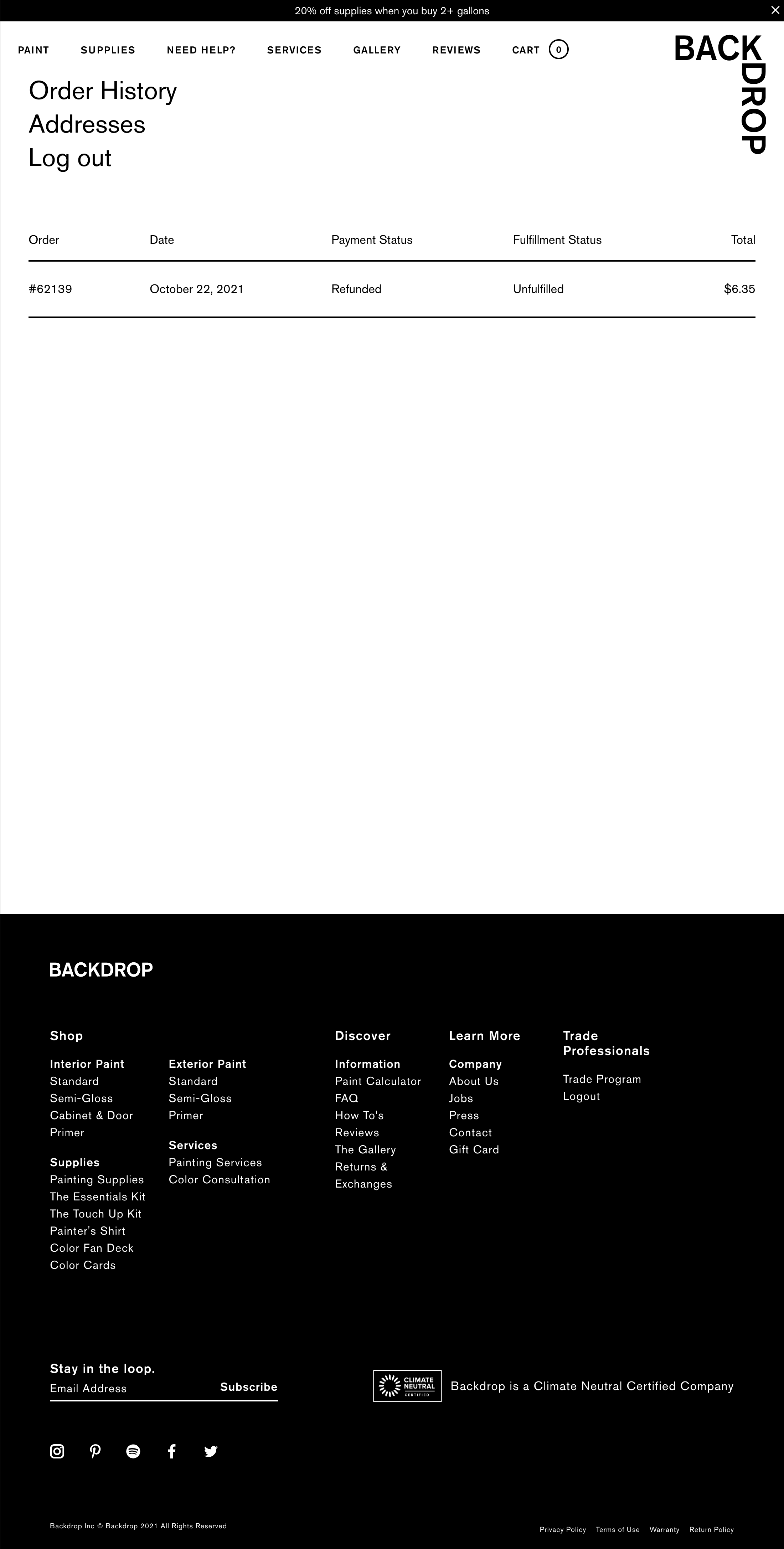 Desktop screenshot of Backdrop