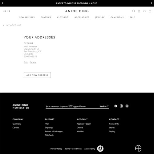 178 ‘Address Book’ Design Examples – Baymard Institute