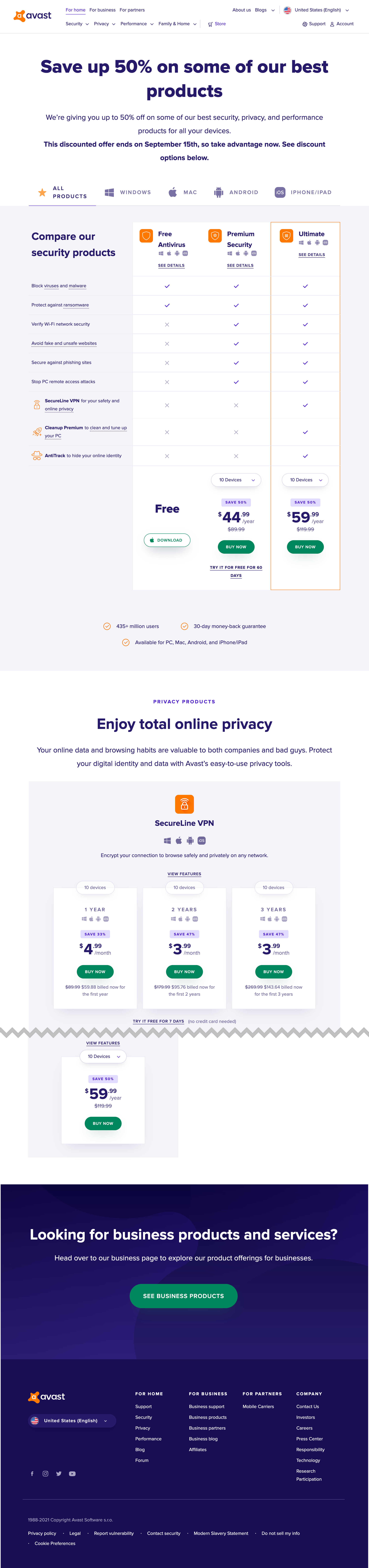 Desktop screenshot of Avast