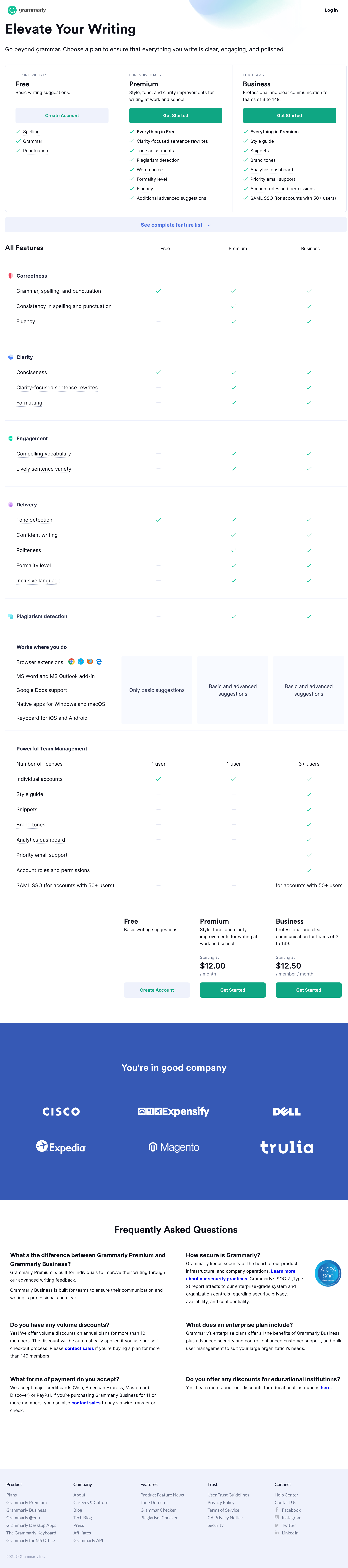 Desktop screenshot of Grammarly