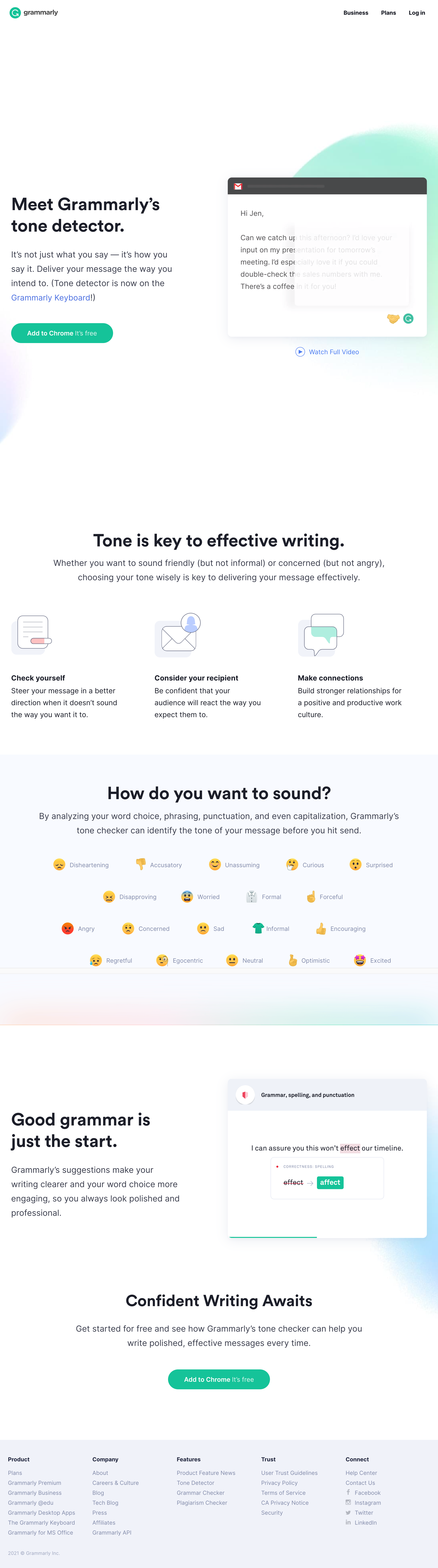 Grammarly’s Features Page 54 of 54 Features Page Examples Baymard