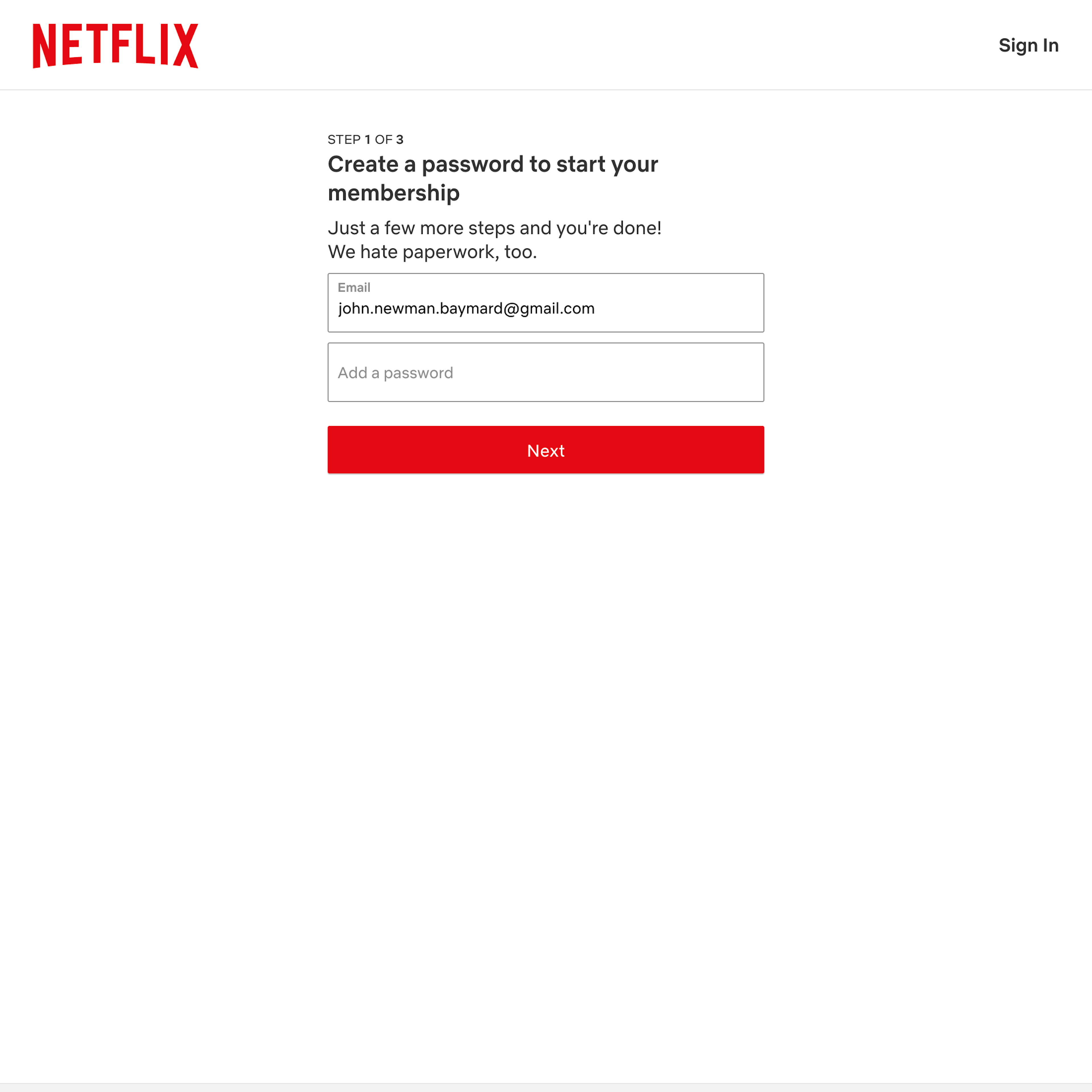 Desktop screenshot of Netflix