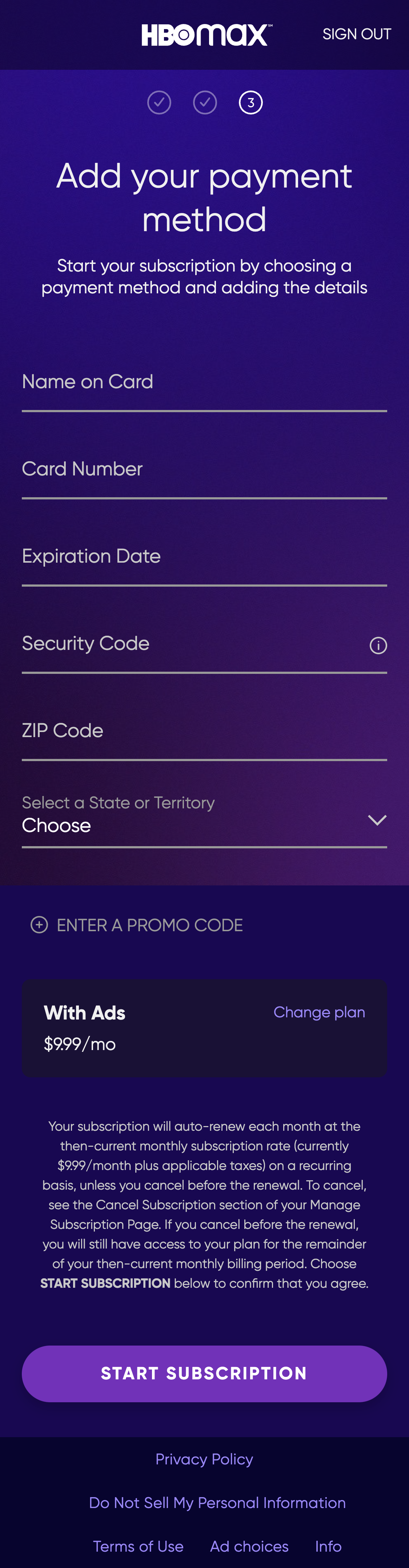 HBO Max s Mobile Billing Address 253 Of 513 Billing Address Examples 